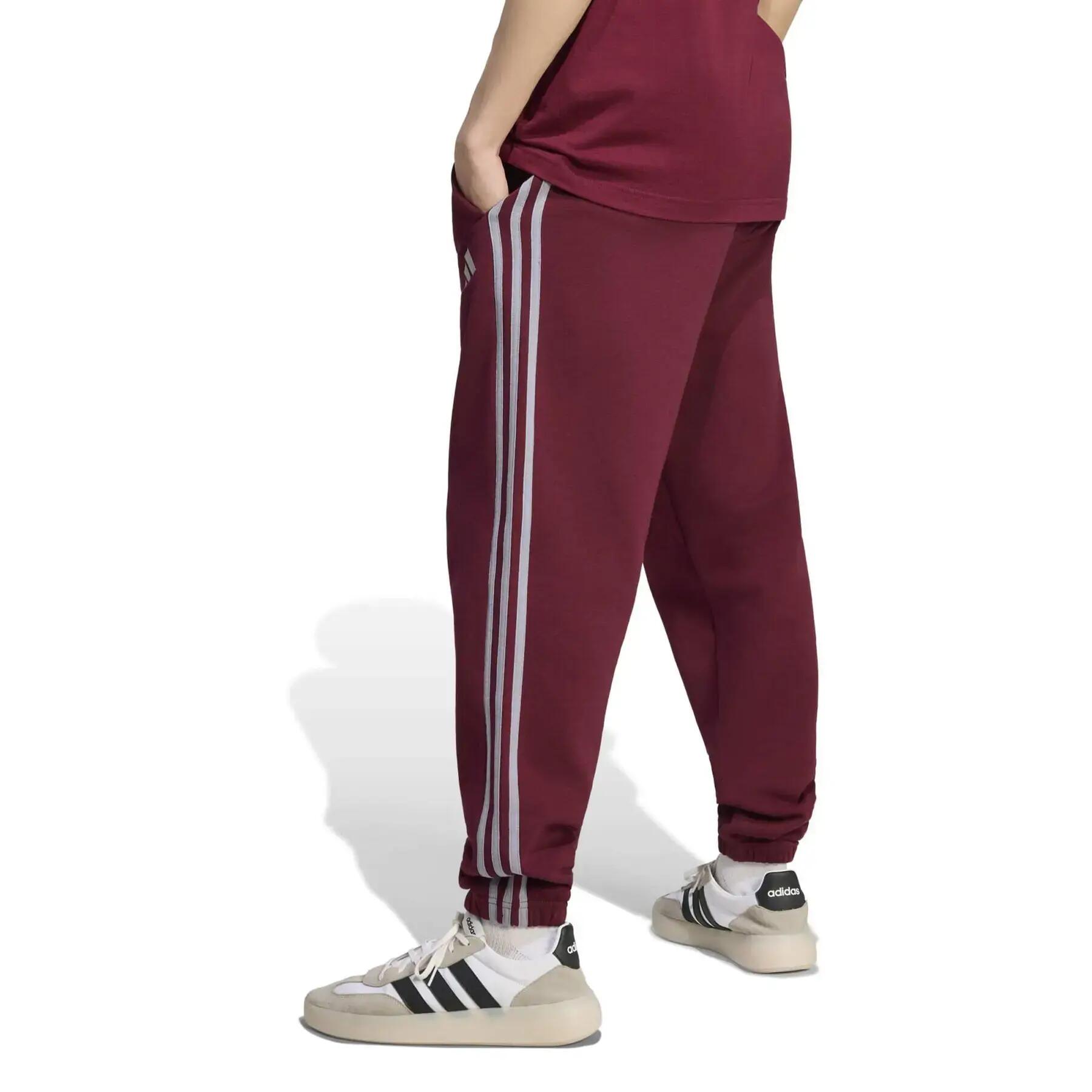 Tapered Jogginghose adidas Essentials 3-Stripes Fleece Cuffed 4/6