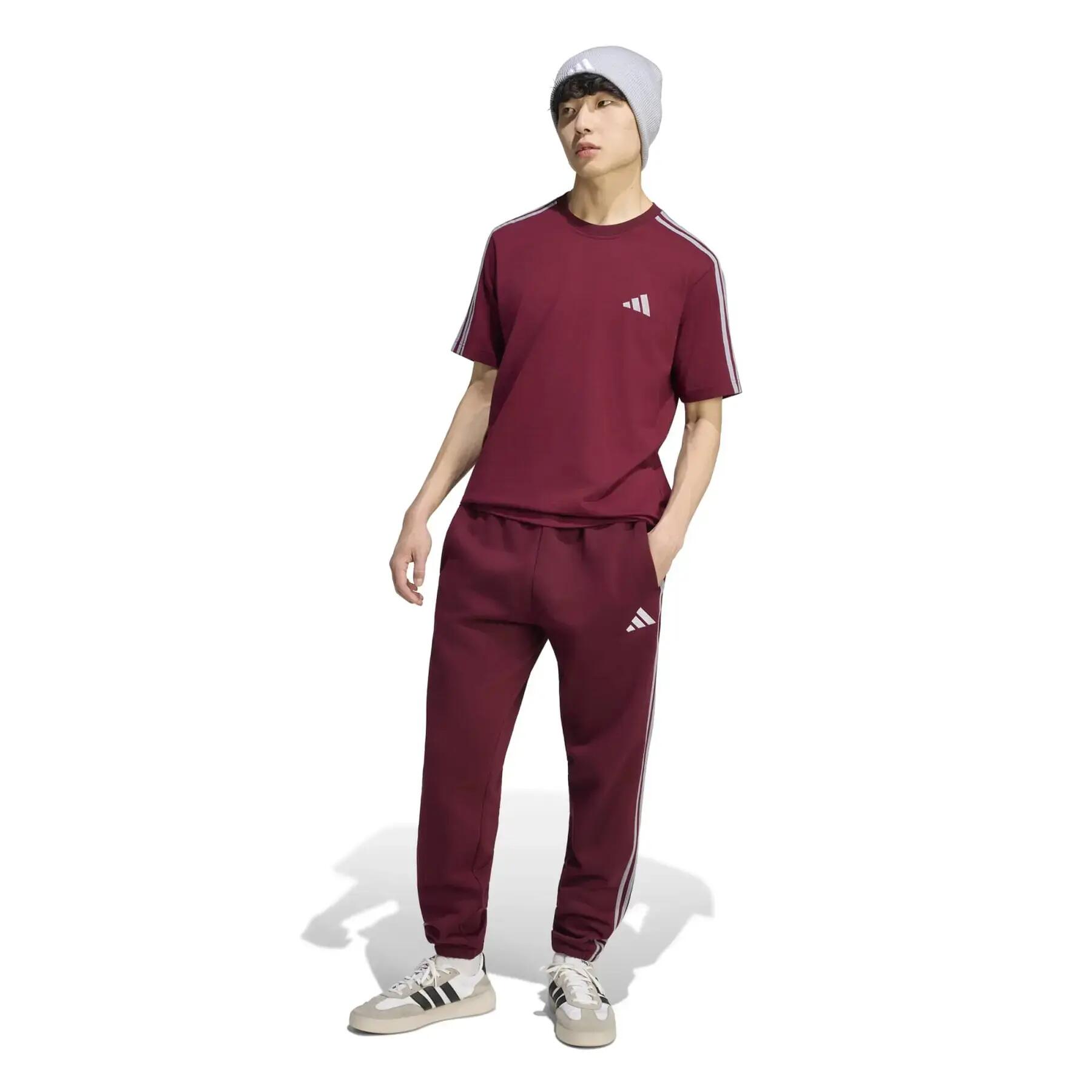 Tapered Jogginghose adidas Essentials 3-Stripes Fleece Cuffed 3/6