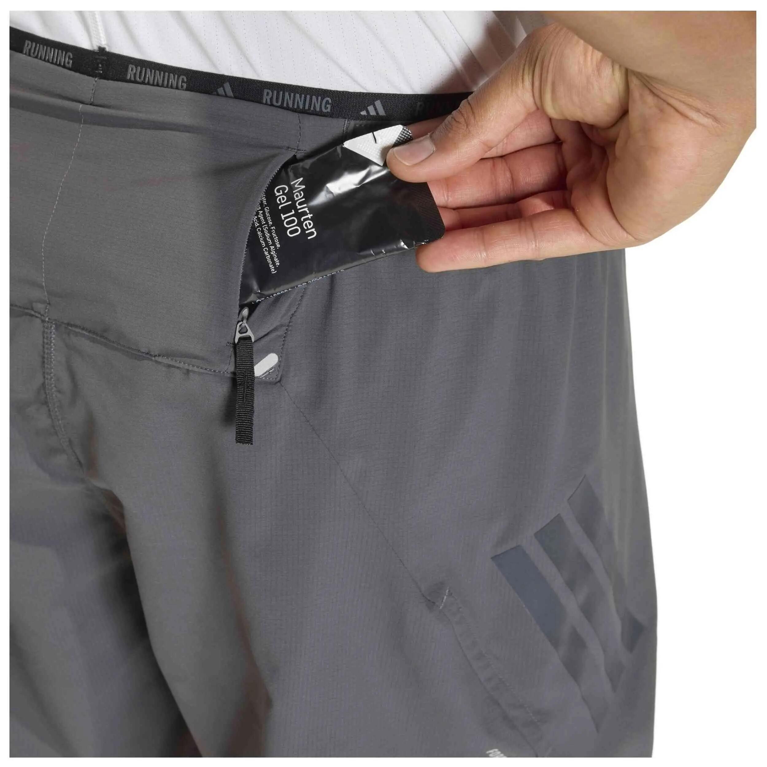 Korte broek Adidas model Adi365 2in1 Laufshorts "grey six" voor mannen 4/5