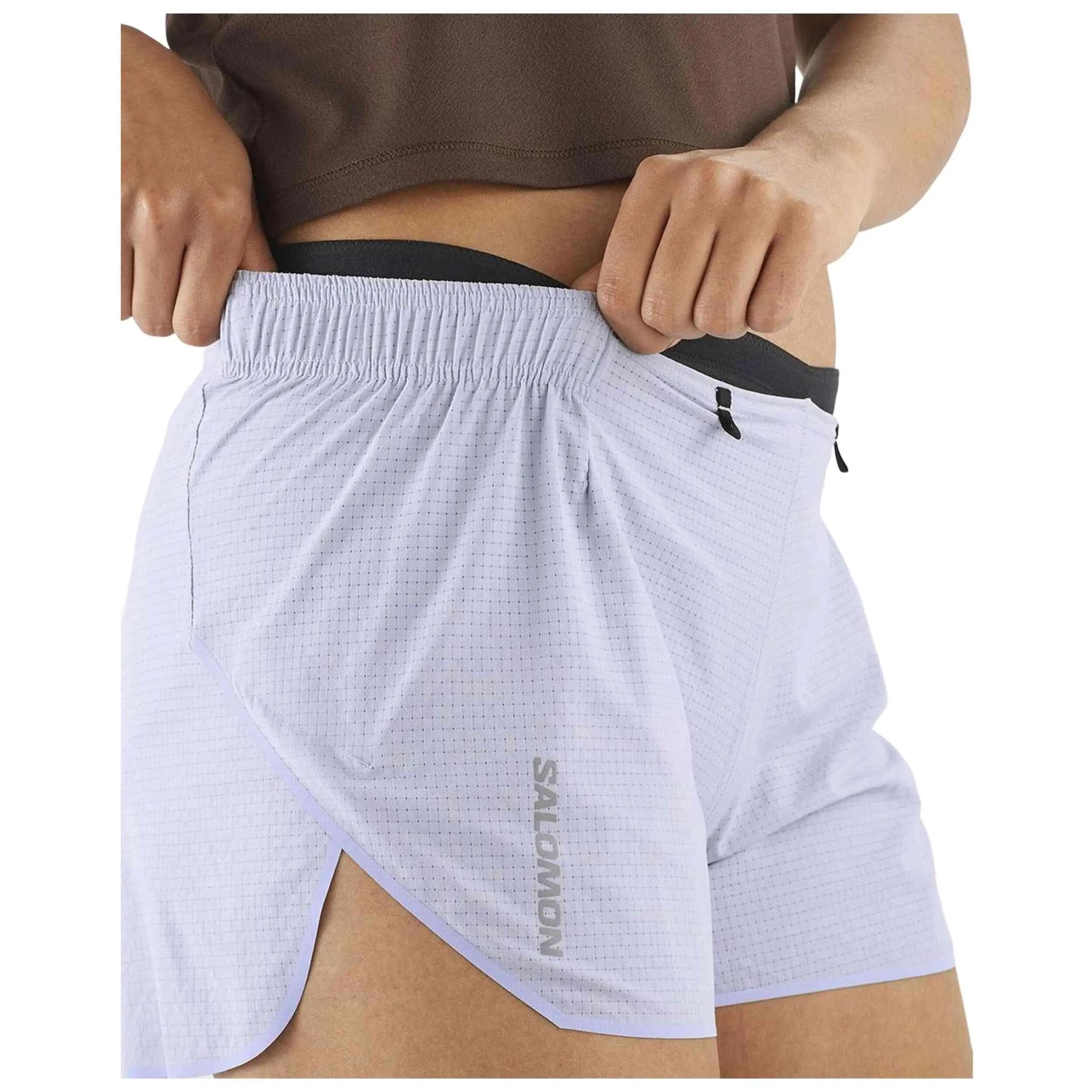 Pantaloncini Salomon modello Agile 5" Short "Lavender" per donne 5/5