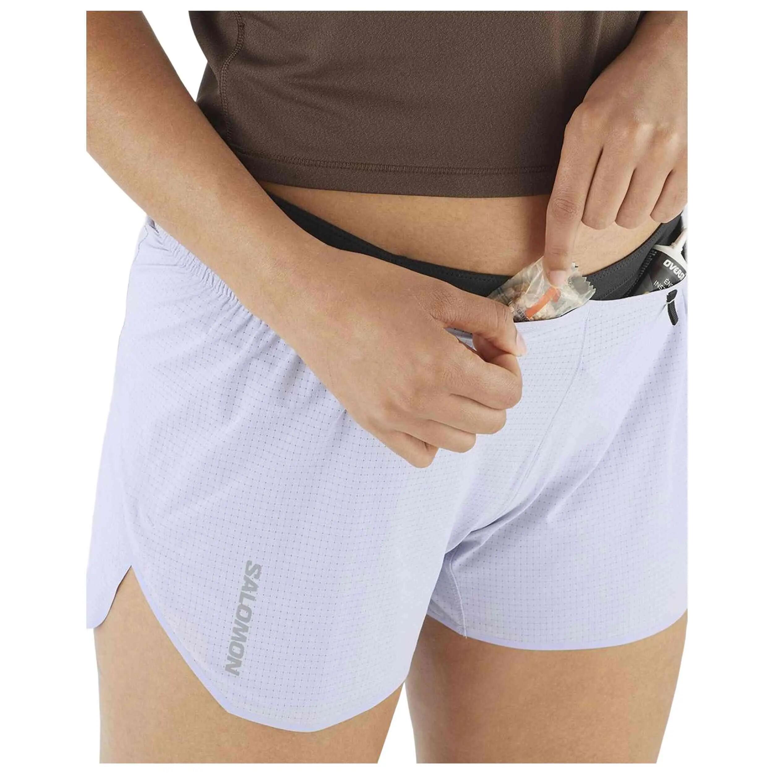 Pantaloncini Salomon modello Agile 5" Short "Lavender" per donne 4/5