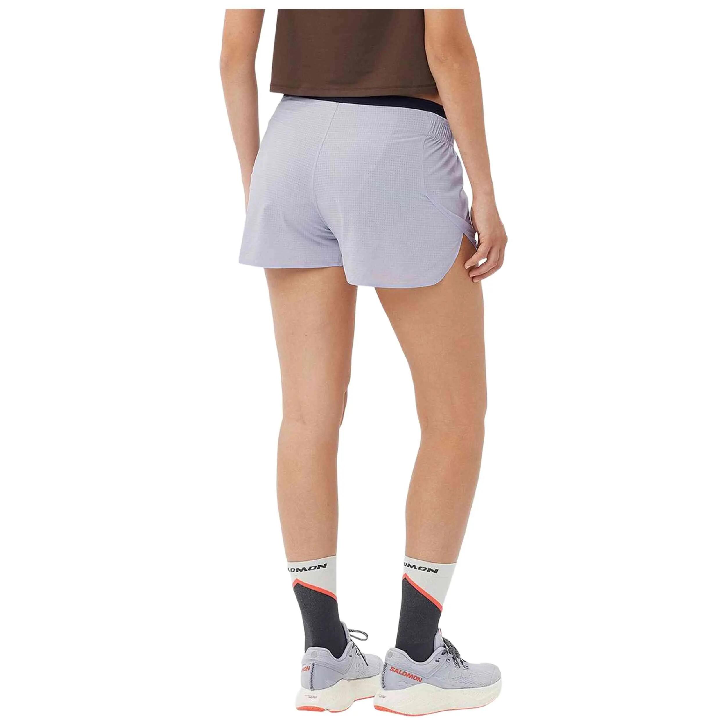 Pantaloncini Salomon modello Agile 5" Short "Lavender" per donne 3/5
