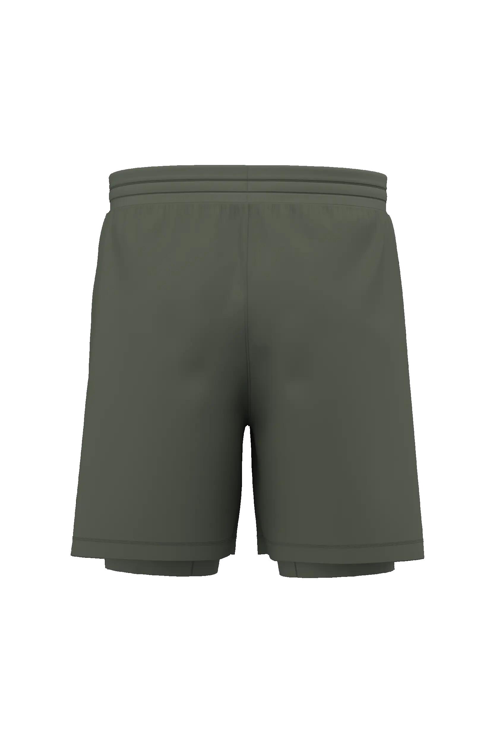 Short 2-en-1 avec sous-short intégré pour homme - Sporty Khaki - XL 3/3
