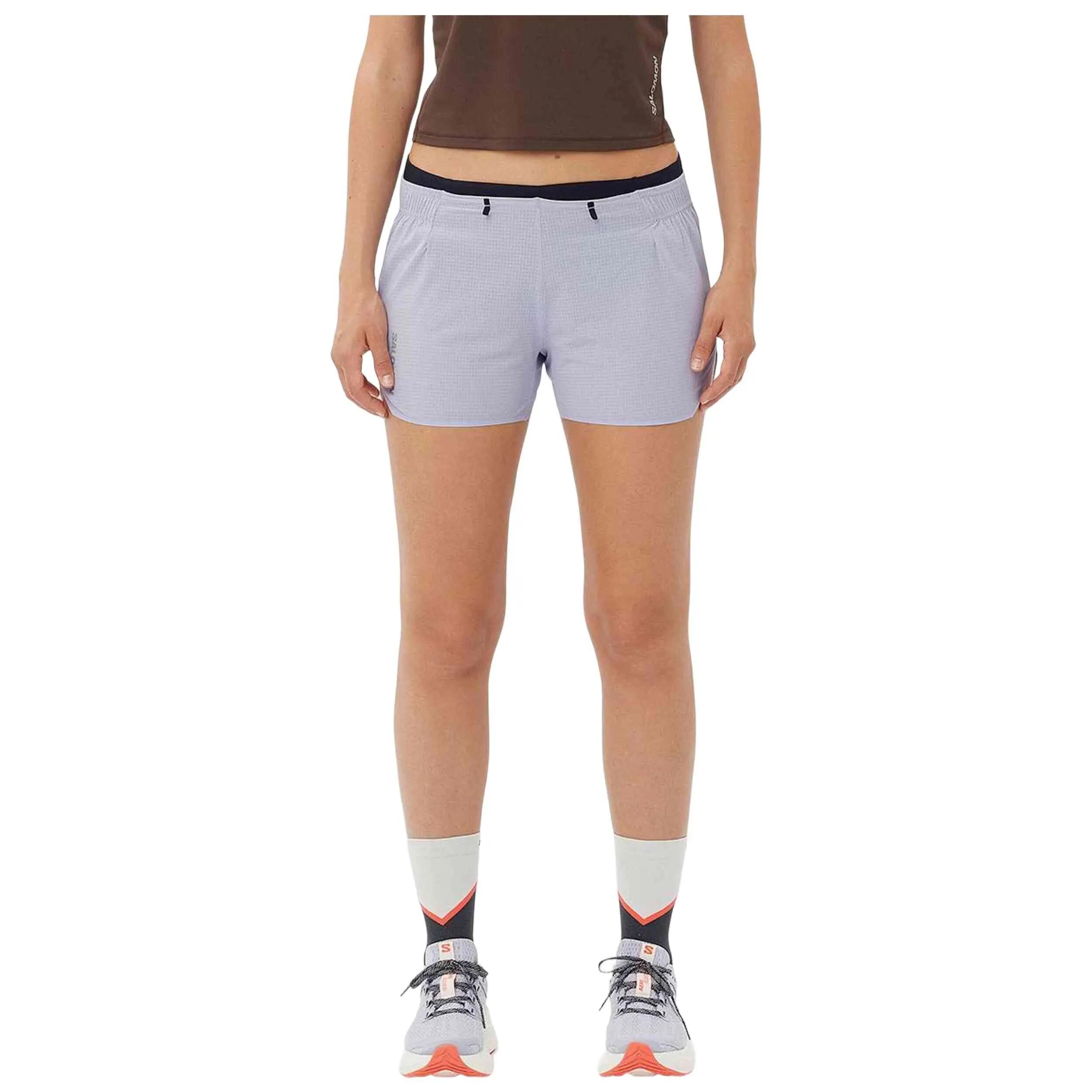 Pantaloncini Salomon modello Agile 5" Short "Lavender" per donne 2/5