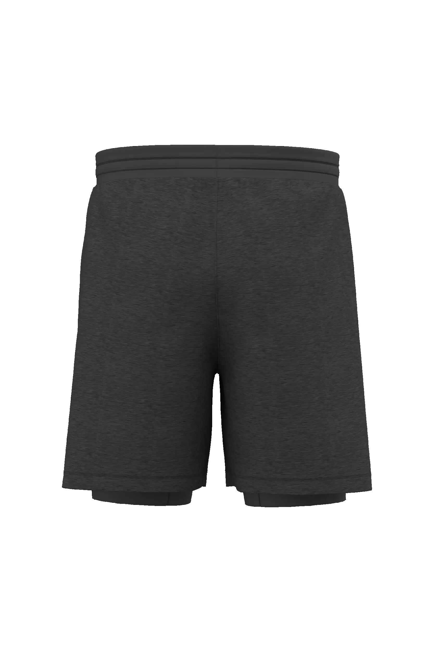 Short 2-en-1 avec sous-short intégré pour homme - Marl Dark Grey - XS 3/3