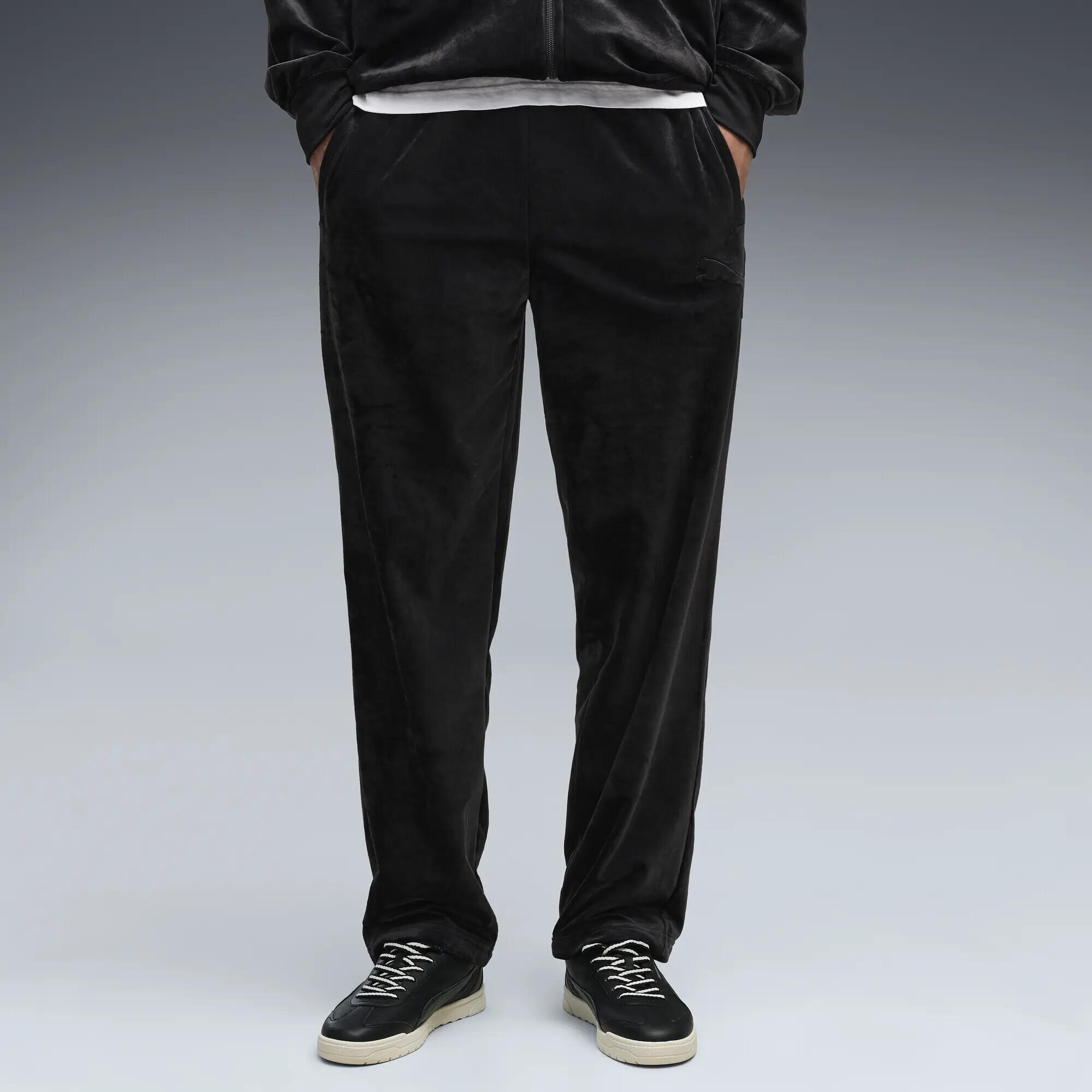 Męskie luźne welurowe spodnie dresowe Essentials Elevated PUMA 4/5