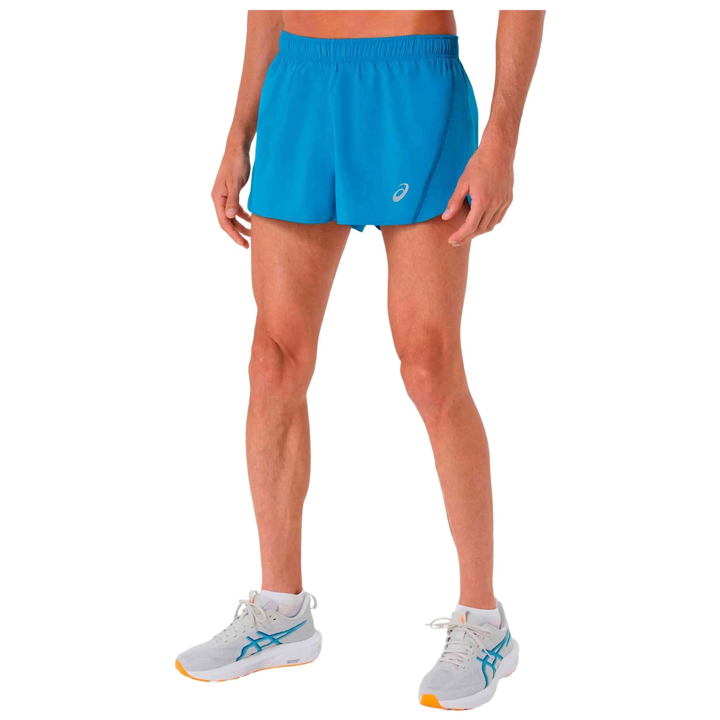 Short Asics modèle Pantalón corto ASICS Core Split azul vivo pour unisexe 2/5
