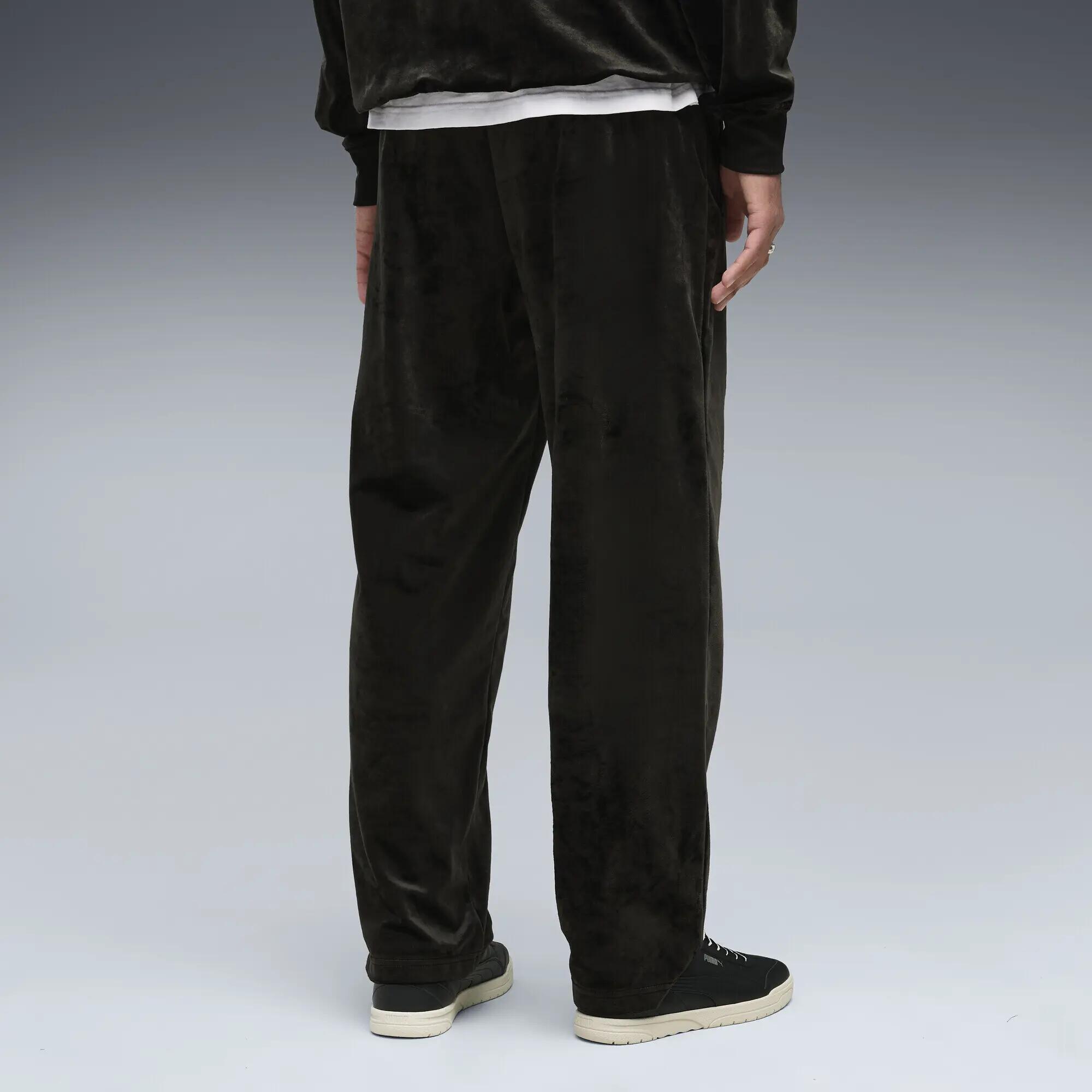 Męskie luźne welurowe spodnie dresowe Essentials Elevated PUMA 3/5