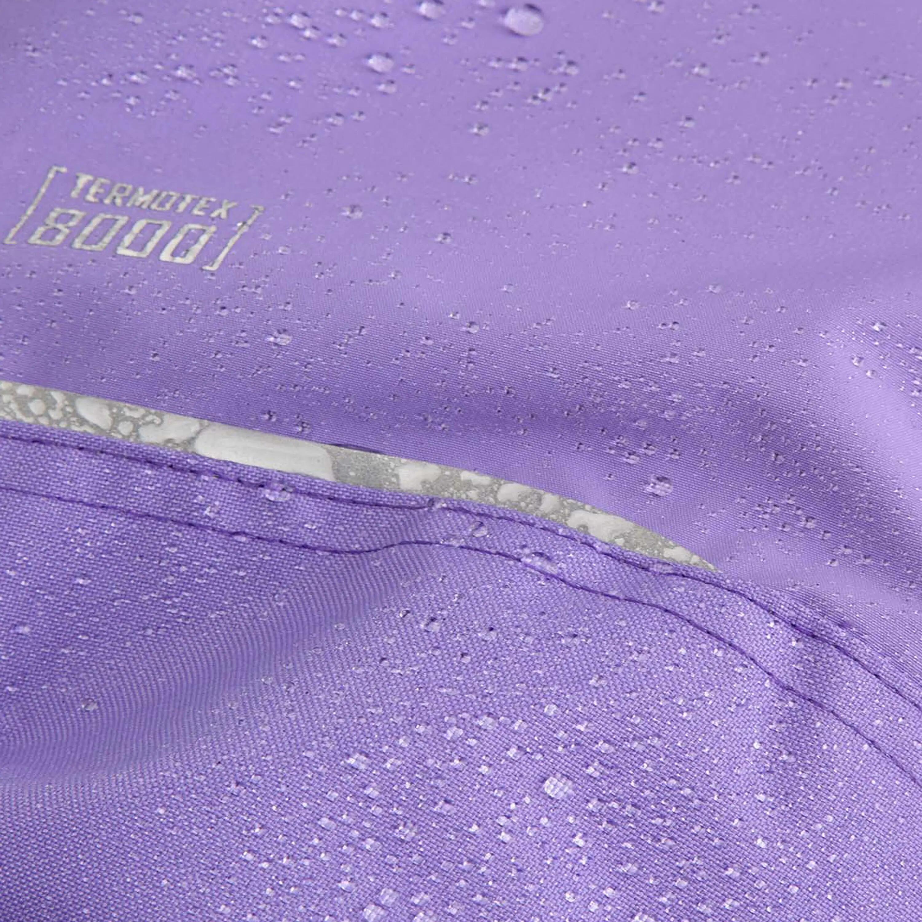 Spodnie Narciarskie Dziewczęce Na Szelkach ZL6 Lemon Explore Fioletowe 7/7