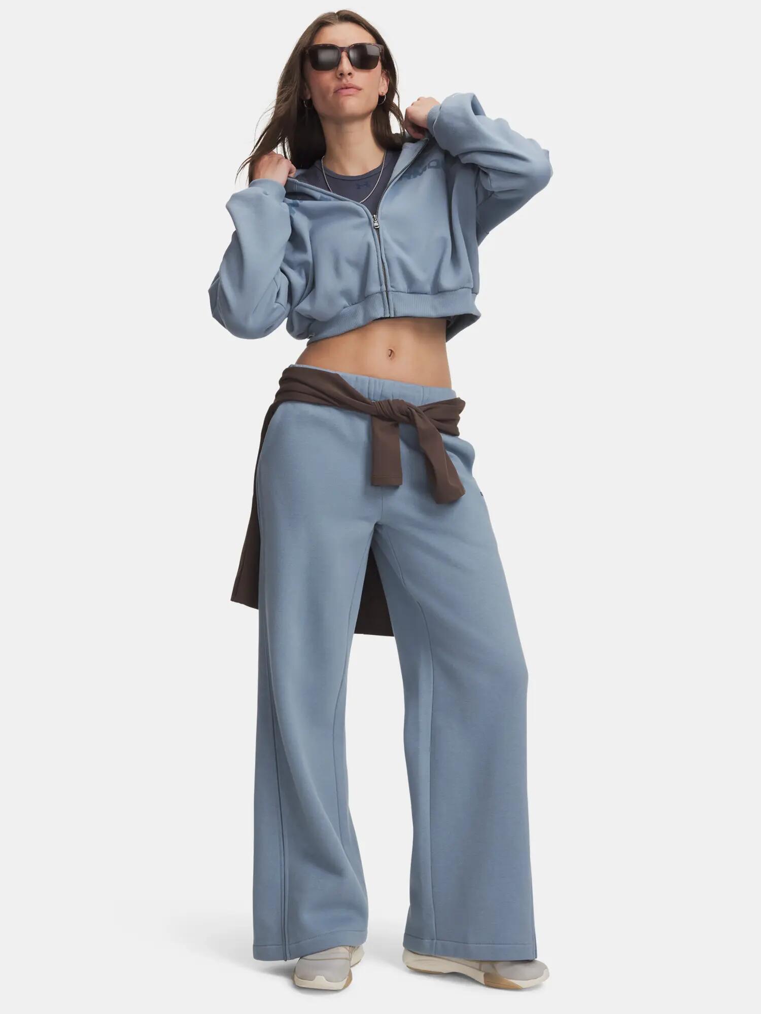 Női sportnadrág Under Armour Icon Flc Sama Wide Leg 4/4