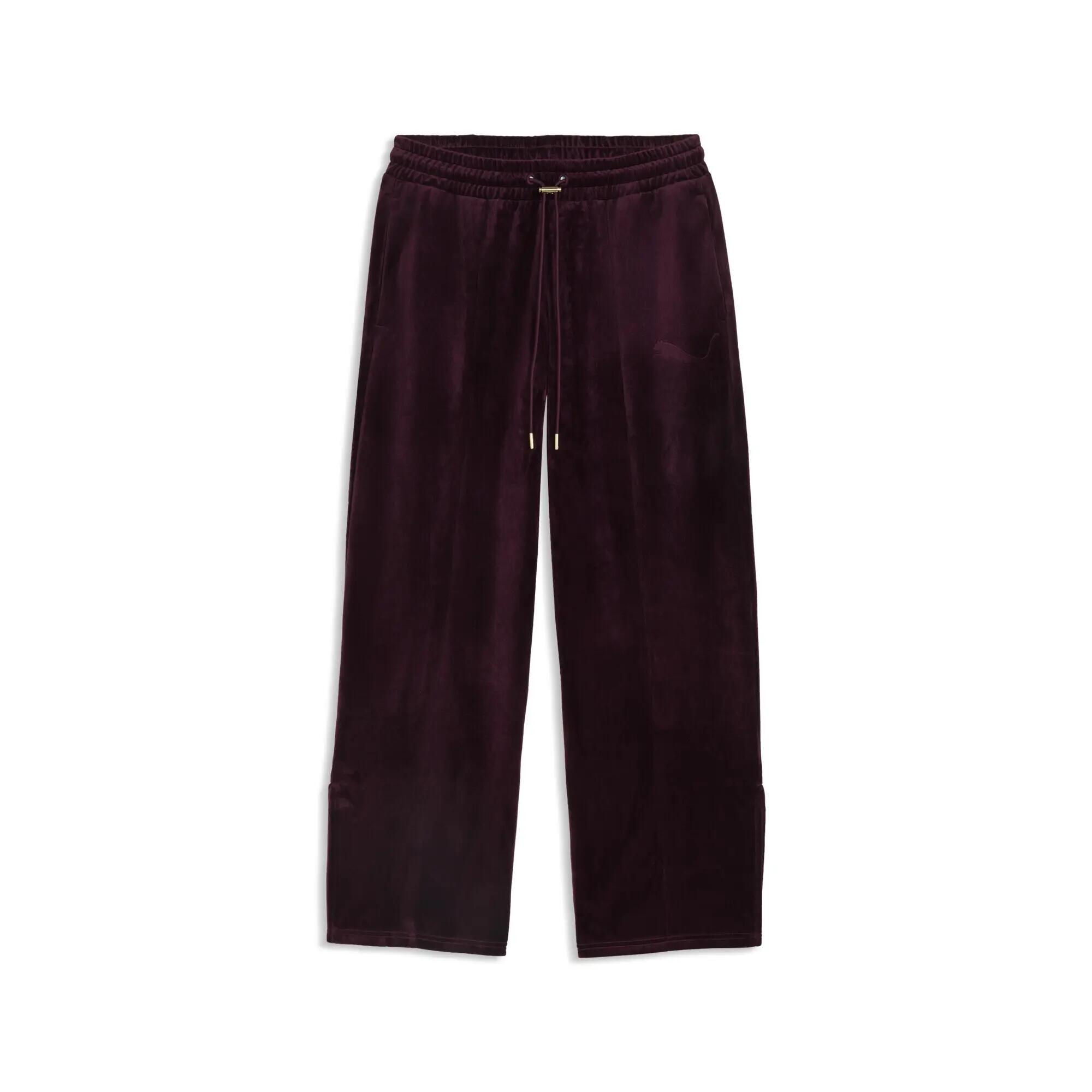 Pantaloni drepți din catifea pentru femei Essentials Elevated Velour PUMA