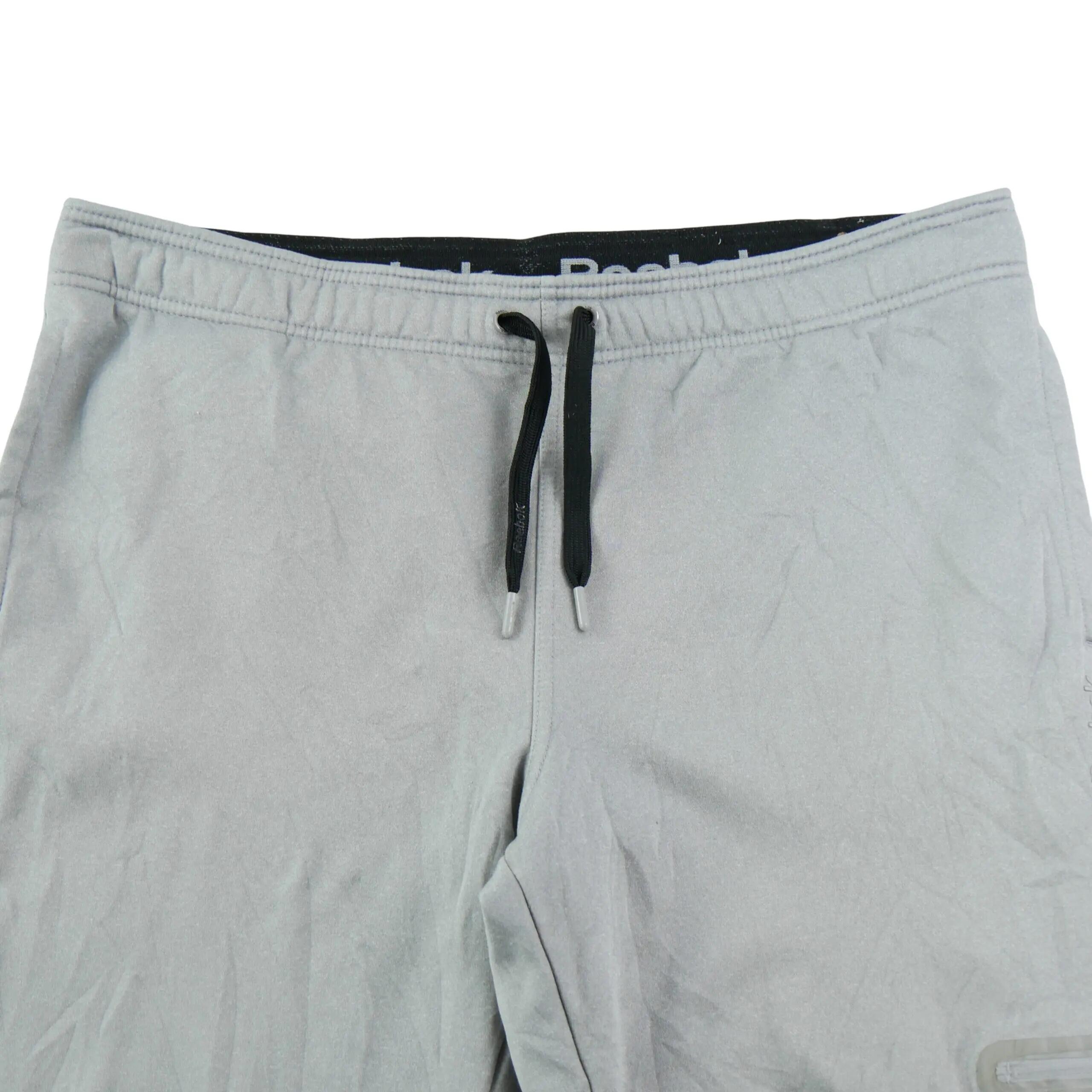 Herren-Jogginghose mit Reißverschlusstaschen Grau 7/8