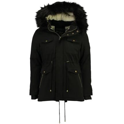 Veste de montagne - Femme - Imperméable, avec capuche - Noire