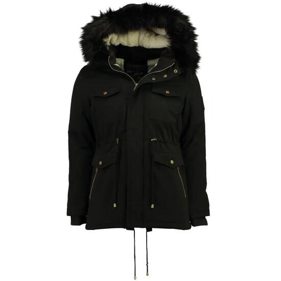 Veste de montagne - Femme - Imperméable, avec capuche - Noire