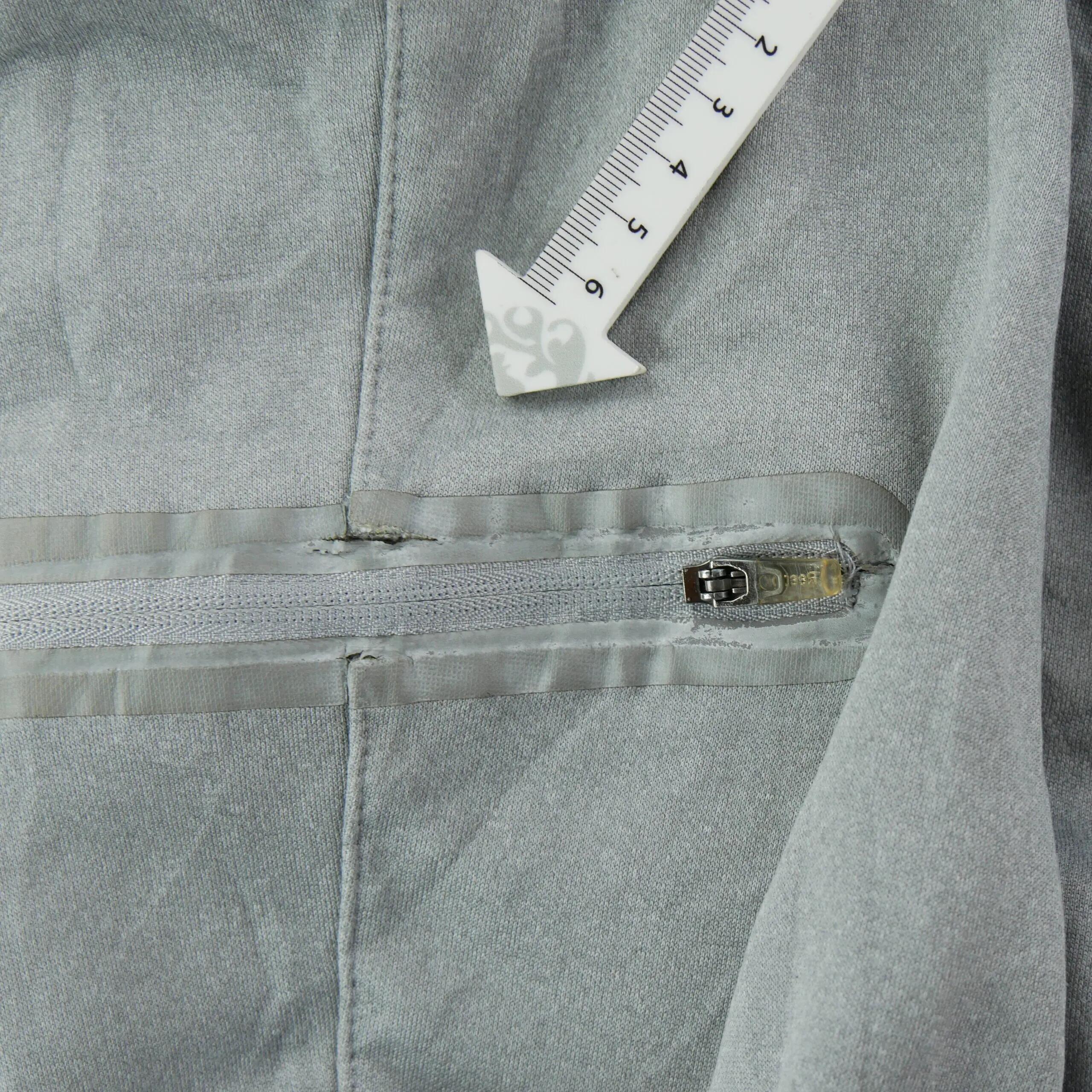 Herren-Jogginghose mit Reißverschlusstaschen Grau 5/8