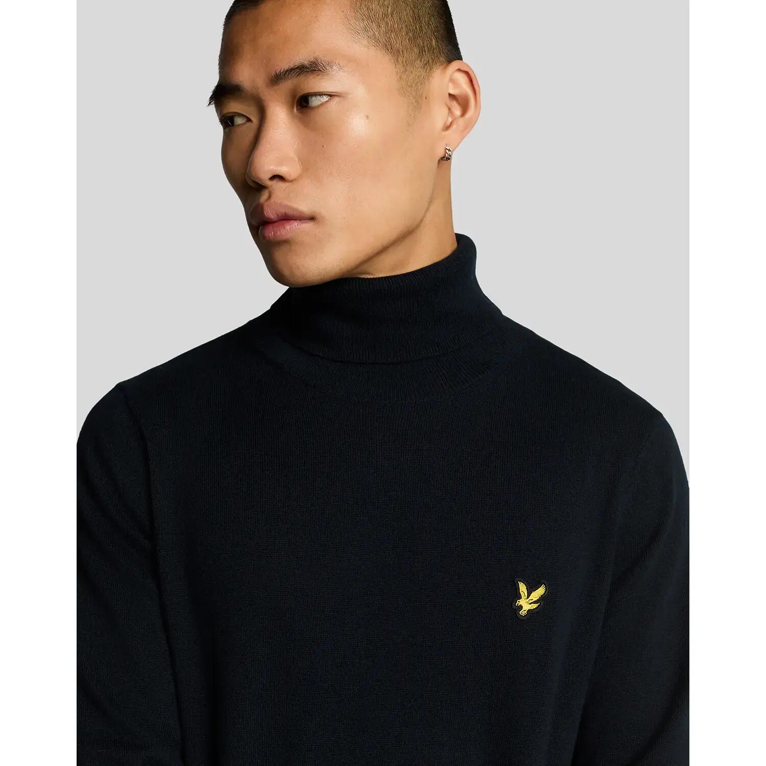 Pull col roulé en coton et laine mérinos Lyle & Scott 6/6
