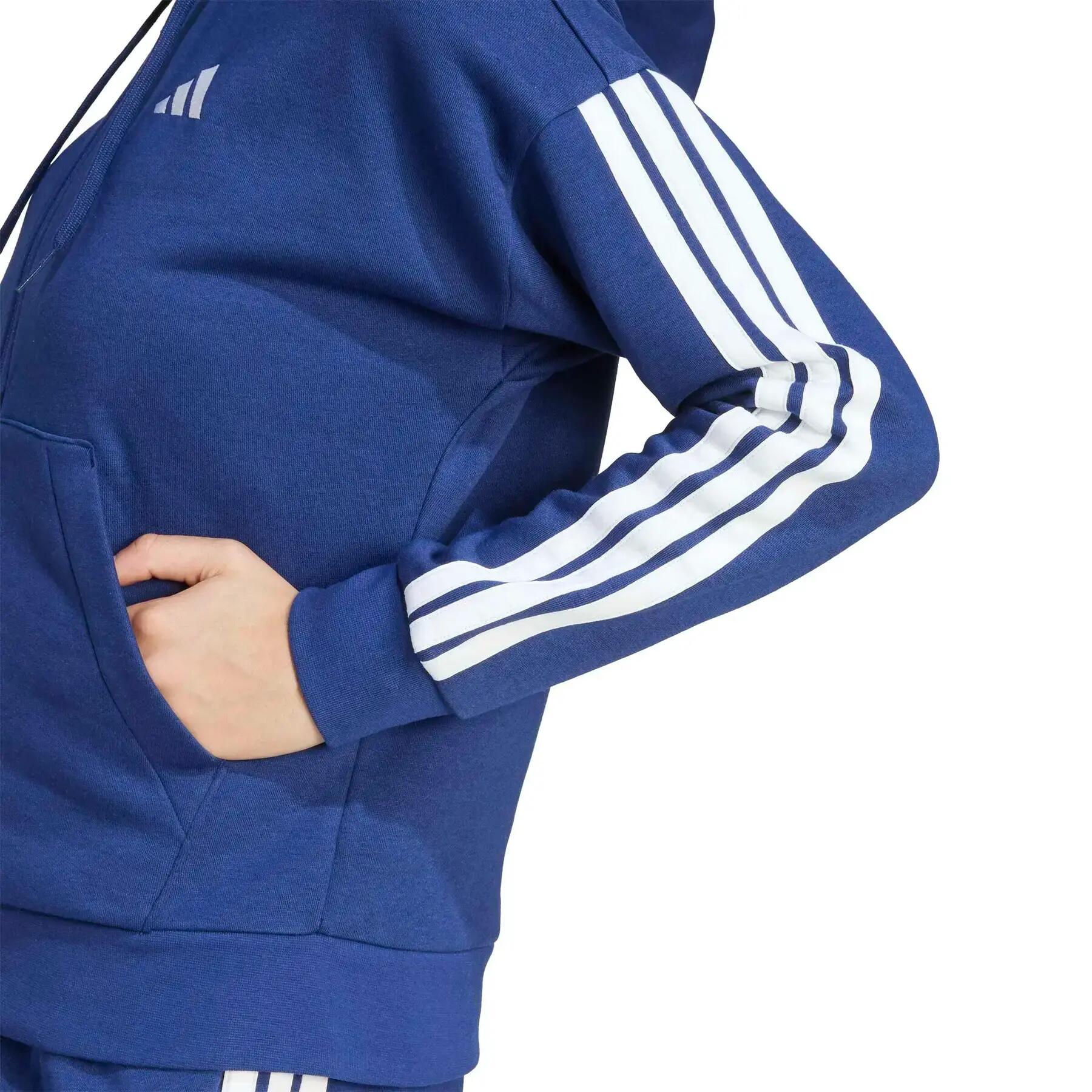 Sweatshirt à capuche full zip femme adidas Essentials 3-Stripes 6/6
