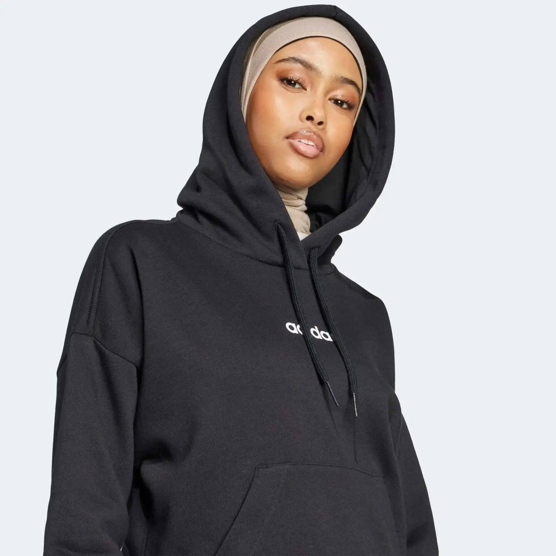 Hoodie Damen adidas Essentials Linear Fleece 6/6