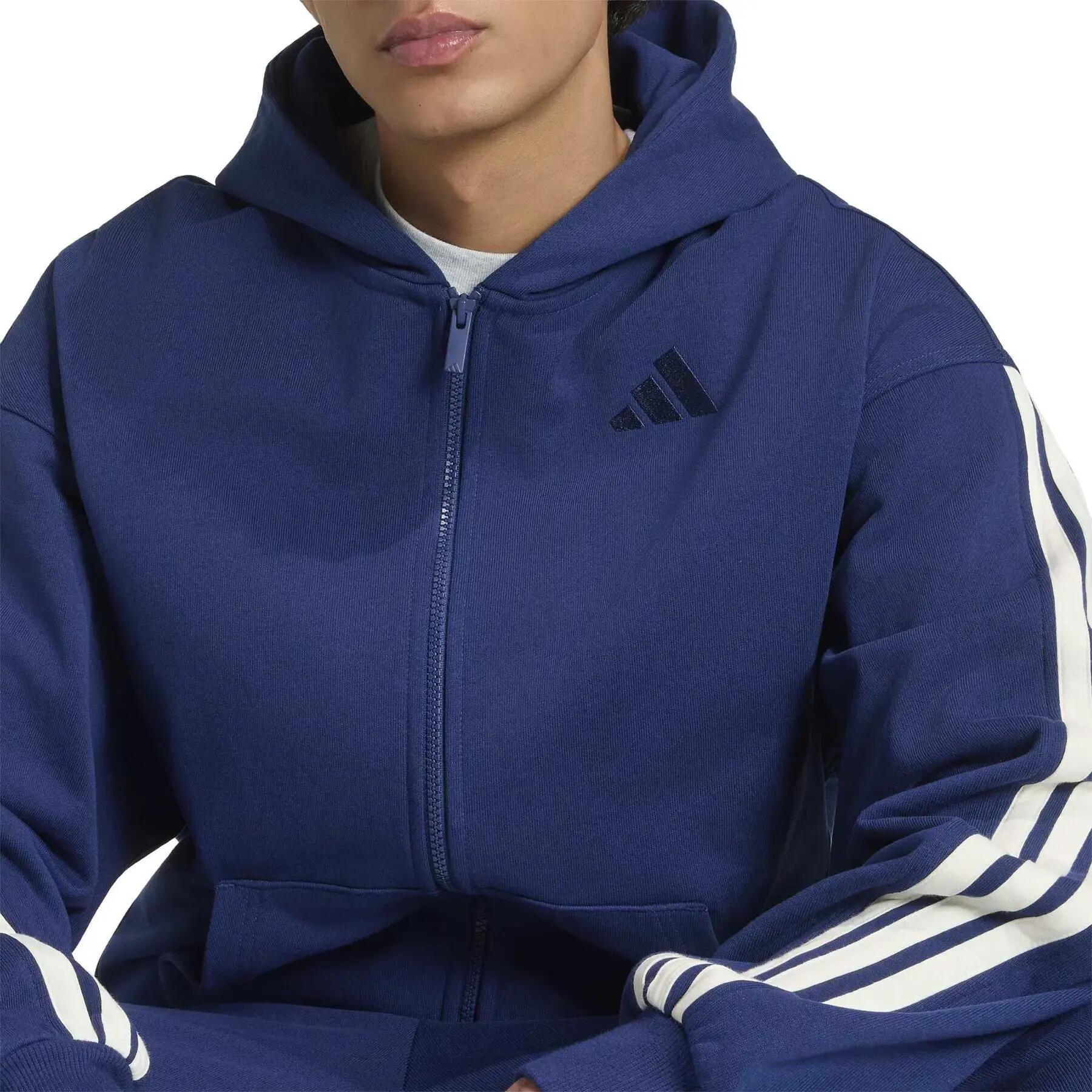 Sweatshirt à capuche full zip adidas 3-Stripes 5/6