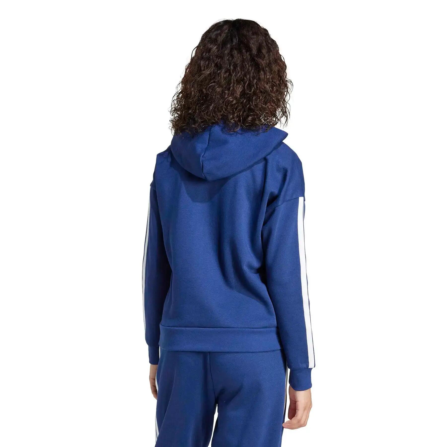 Sweatshirt à capuche full zip femme adidas Essentials 3-Stripes 4/6