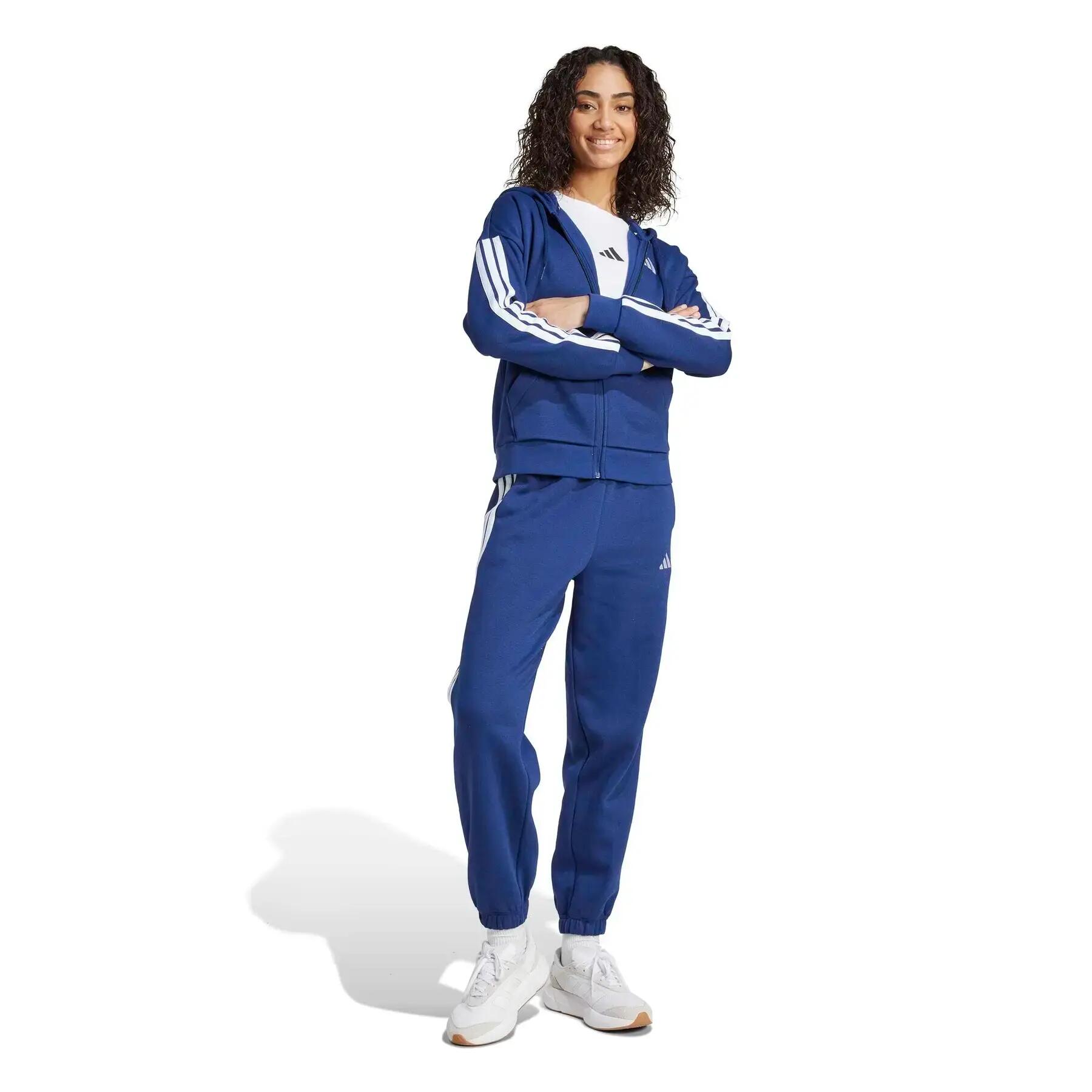 Sweatshirt à capuche full zip femme adidas Essentials 3-Stripes 3/6