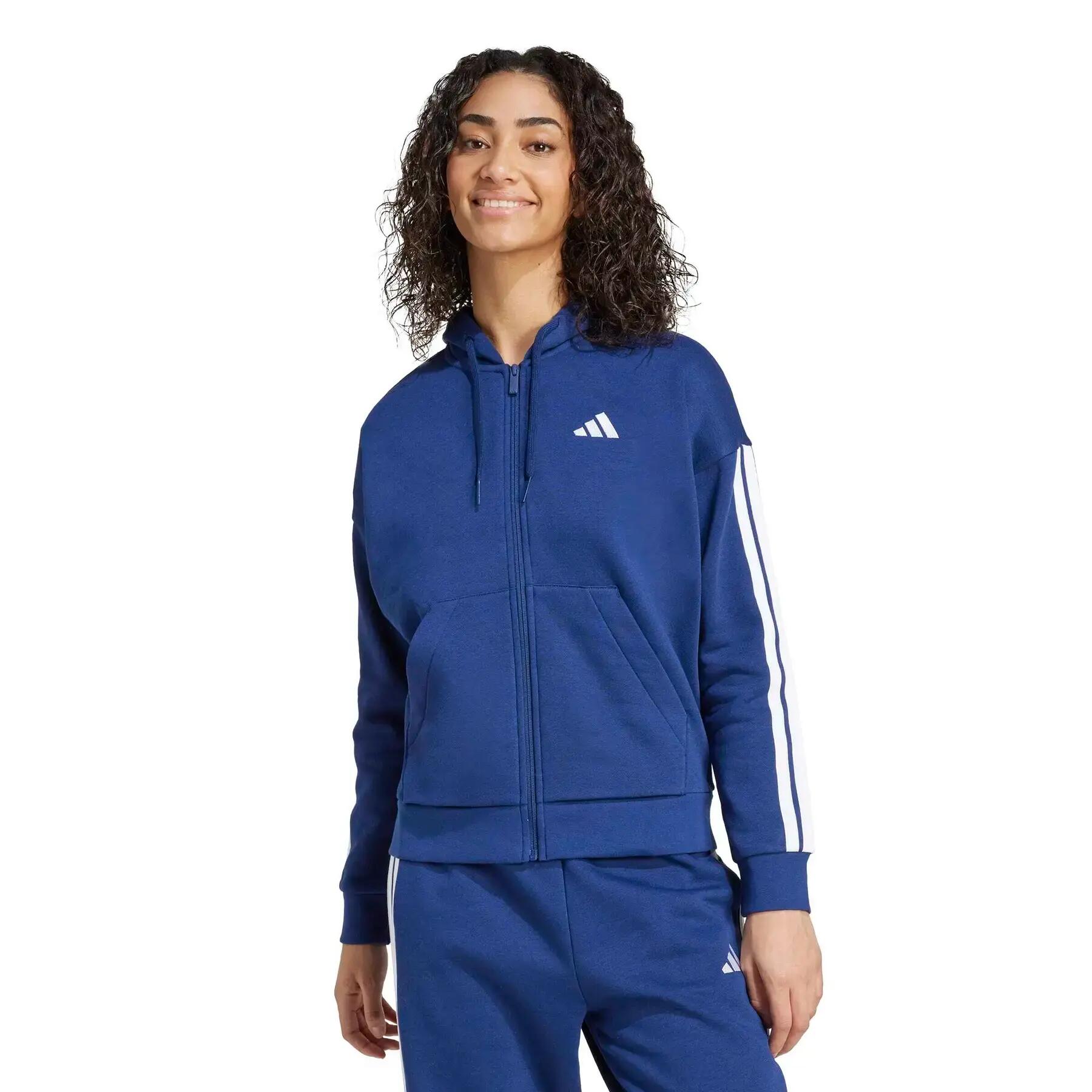 Sweatshirt à capuche full zip femme adidas Essentials 3-Stripes 2/6
