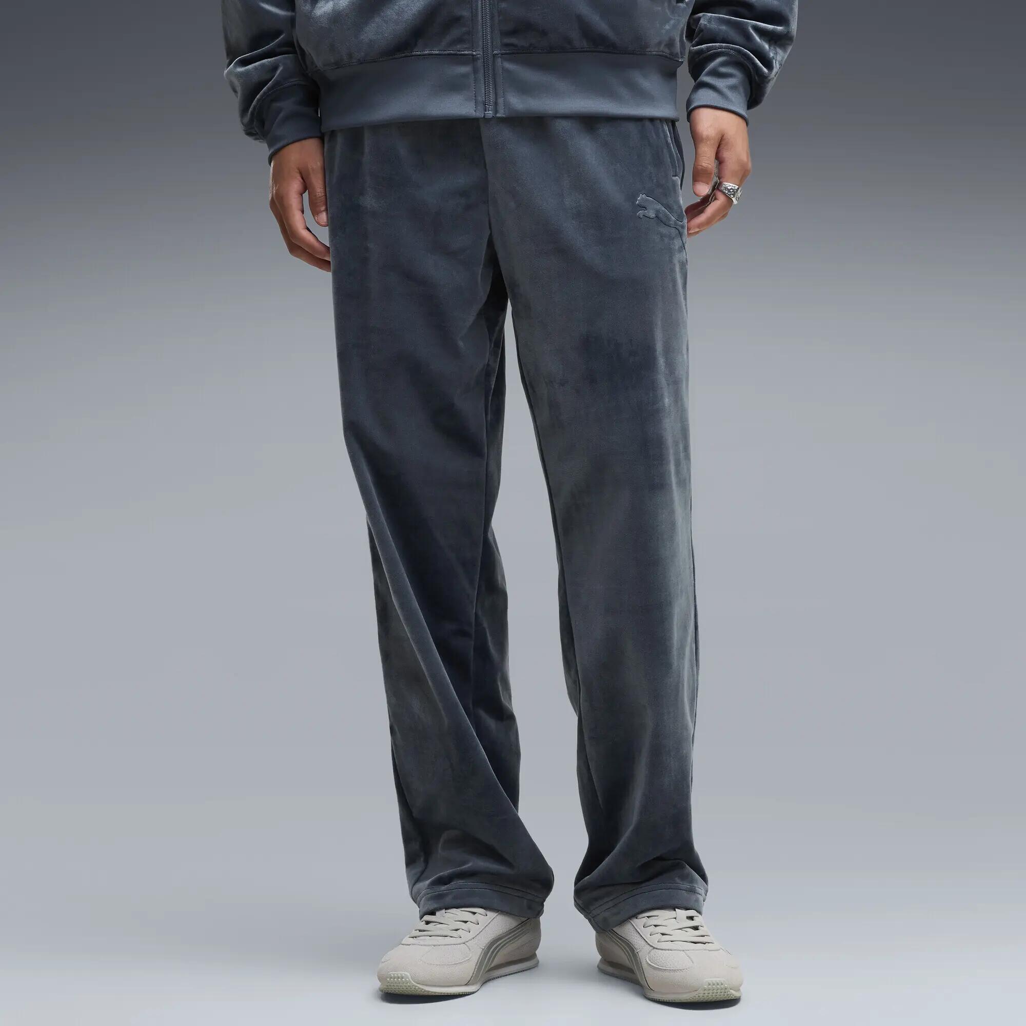 Męskie luźne welurowe spodnie dresowe Essentials Elevated PUMA 4/5