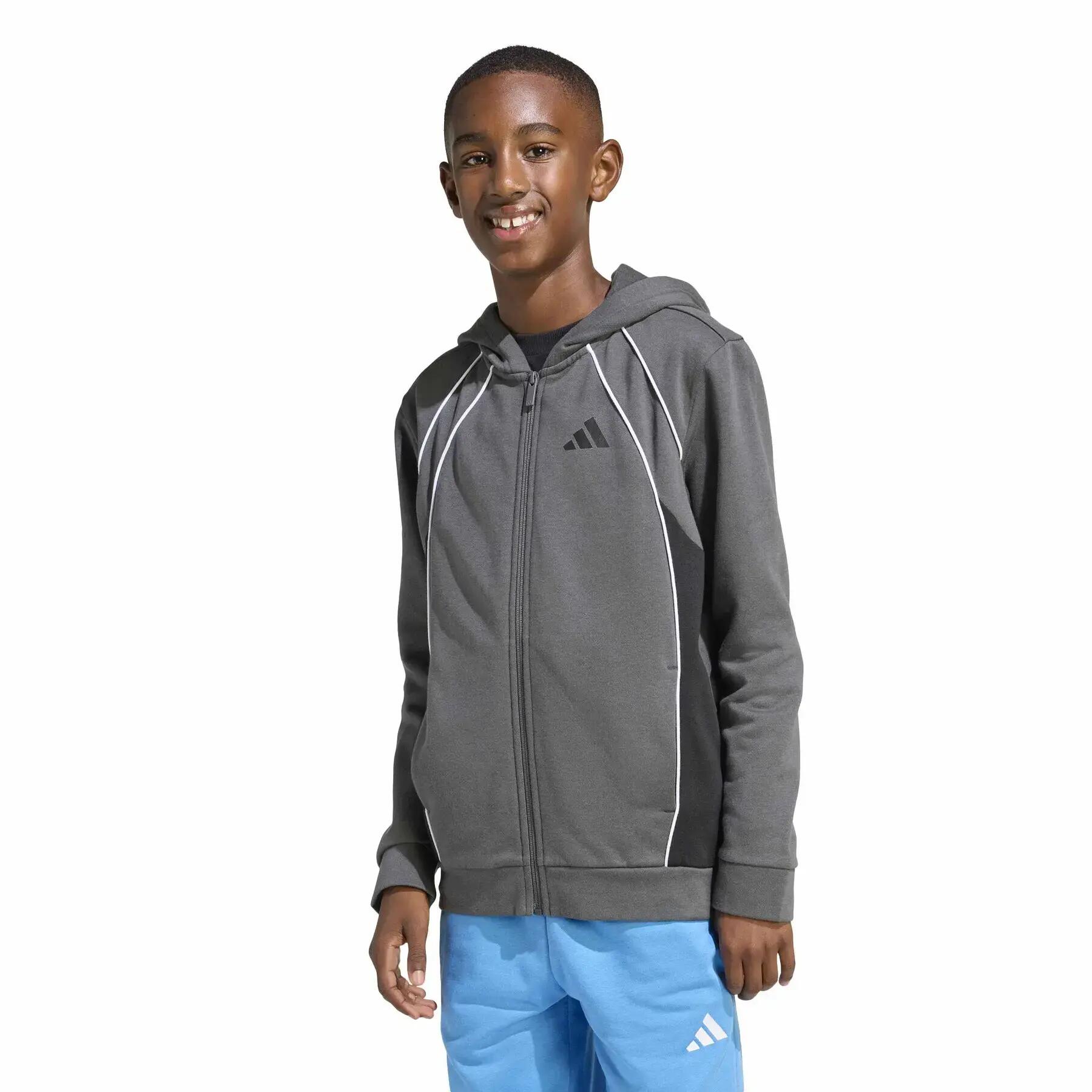 Veste à capuche à block de couleur enfant adidas 2/6