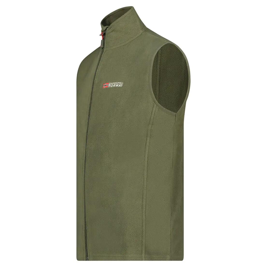 Veste polaire - Randonnée - Homme - Zip intégral - Kaki 3/6