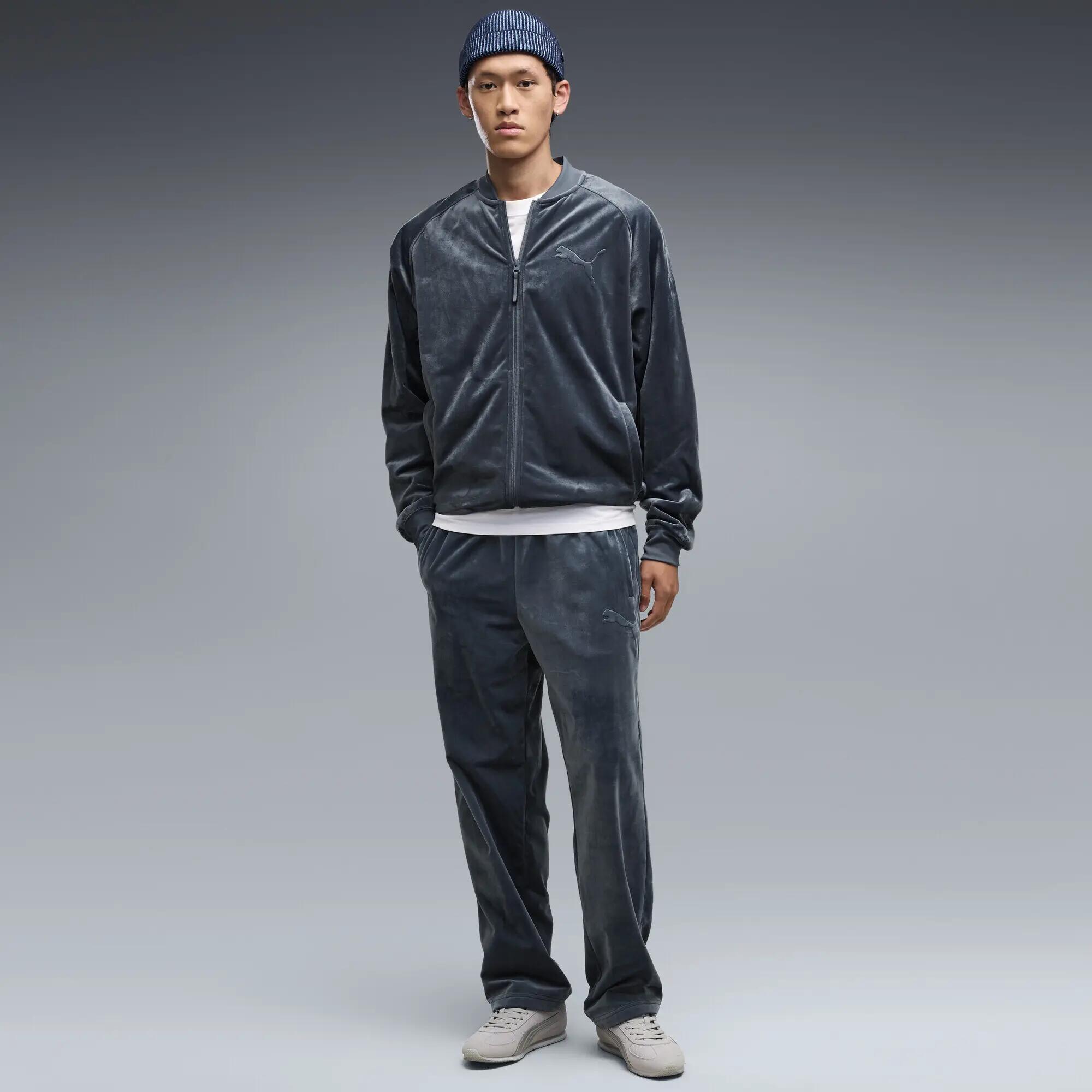Męskie luźne welurowe spodnie dresowe Essentials Elevated PUMA 2/5