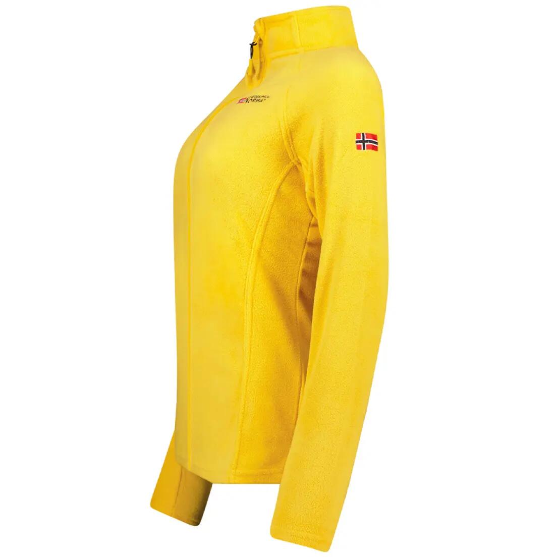 Felpa in pile – Escursionismo montano – Donna – Geographical Norway – Giallo 6/6