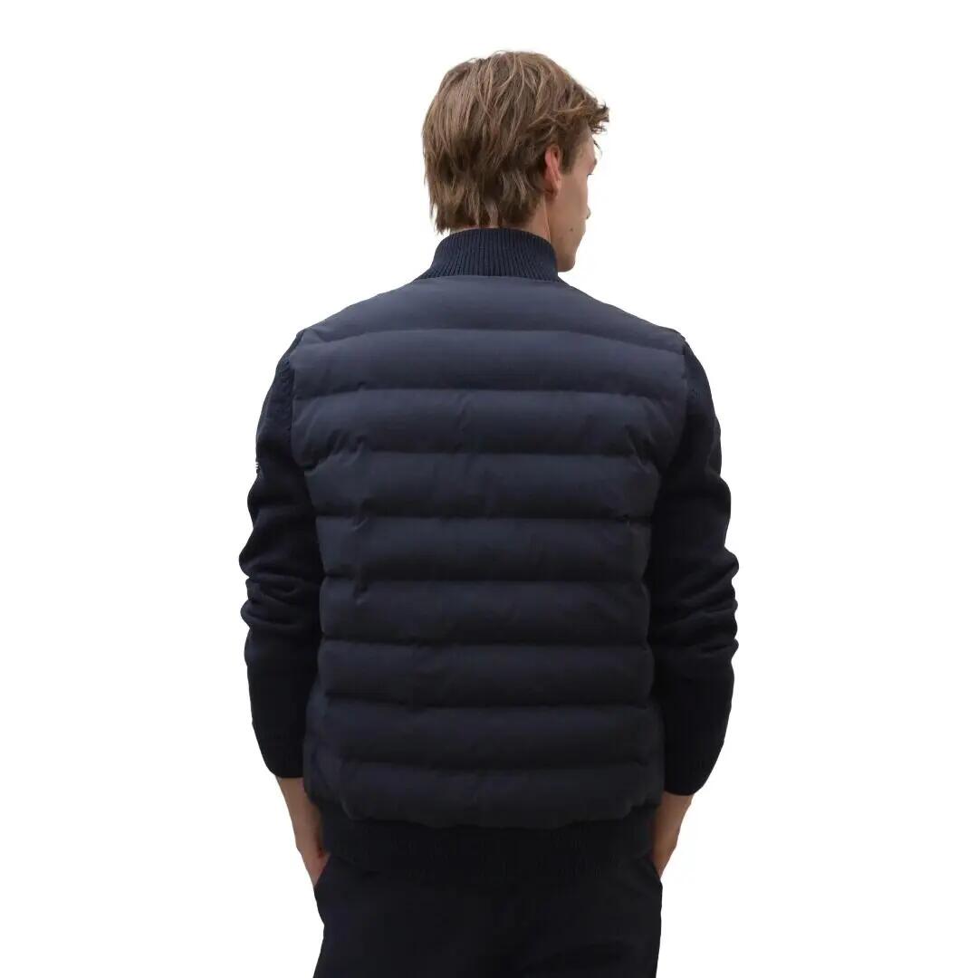 Chaqueta Azul Marino Ecoalf Tarife Hybrid Man Deep Navy de Corte Regular 2/4
