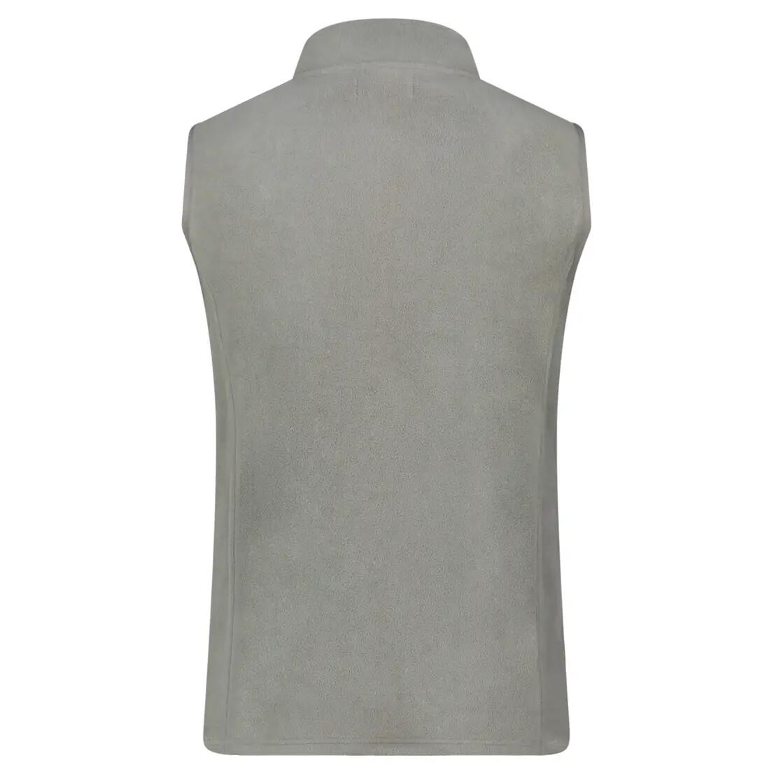 Fleece vest – mountain hiking – men’s – full-length zip – grey 4/6