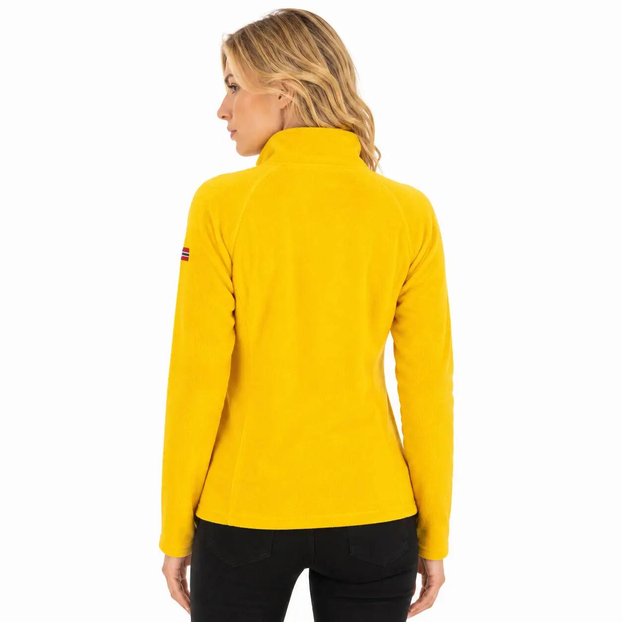 Felpa in pile – Escursionismo montano – Donna – Geographical Norway – Giallo 4/6