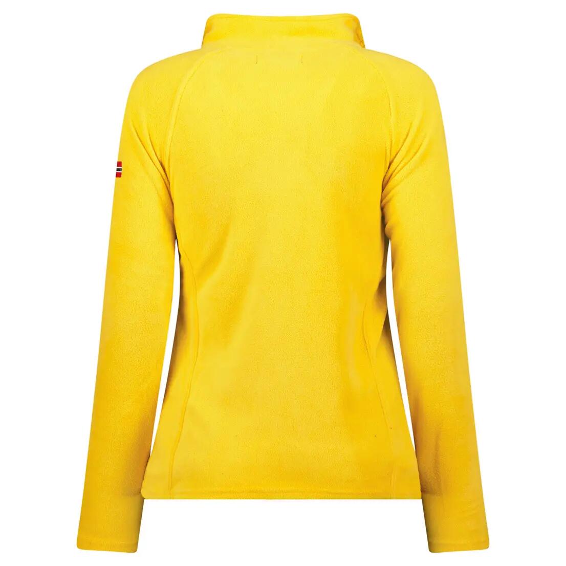 Felpa in pile – Escursionismo montano – Donna – Geographical Norway – Giallo 2/6