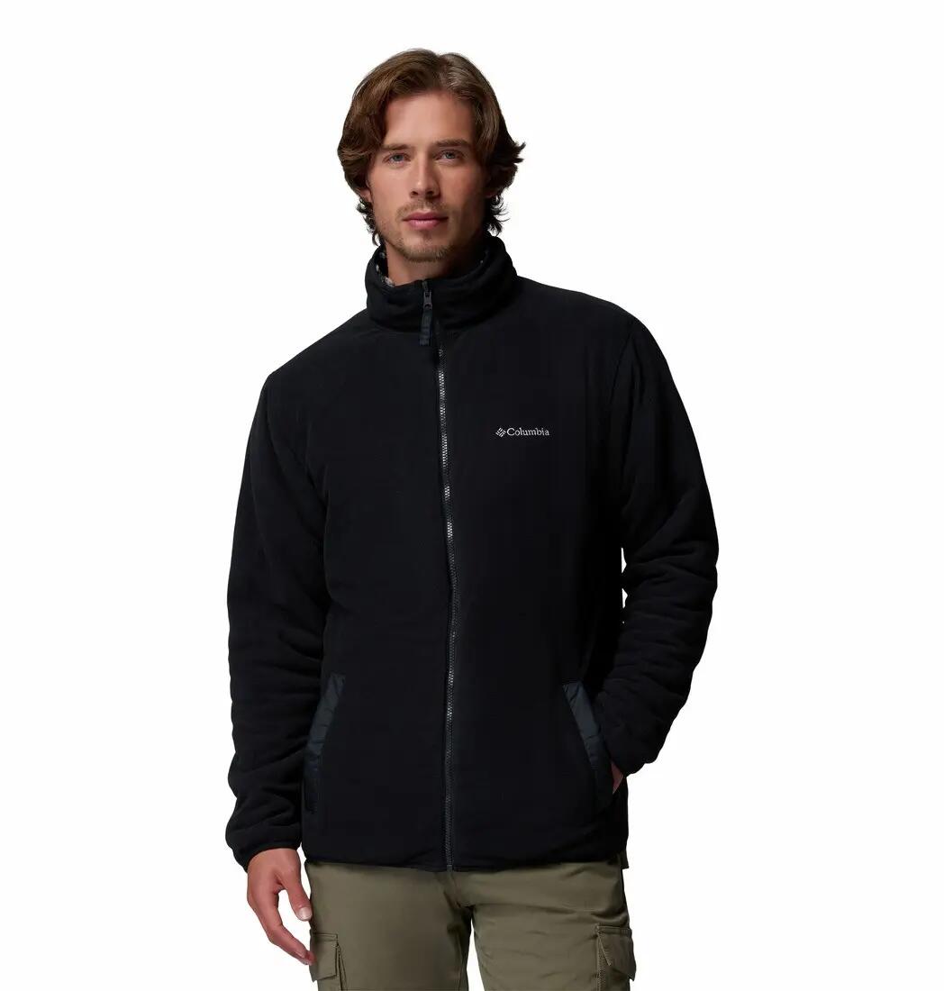 Veste Polaire Randonnée Homme Columbia "WINTER PASS REVERSIBLE FLEECE" XL Noir 2/7