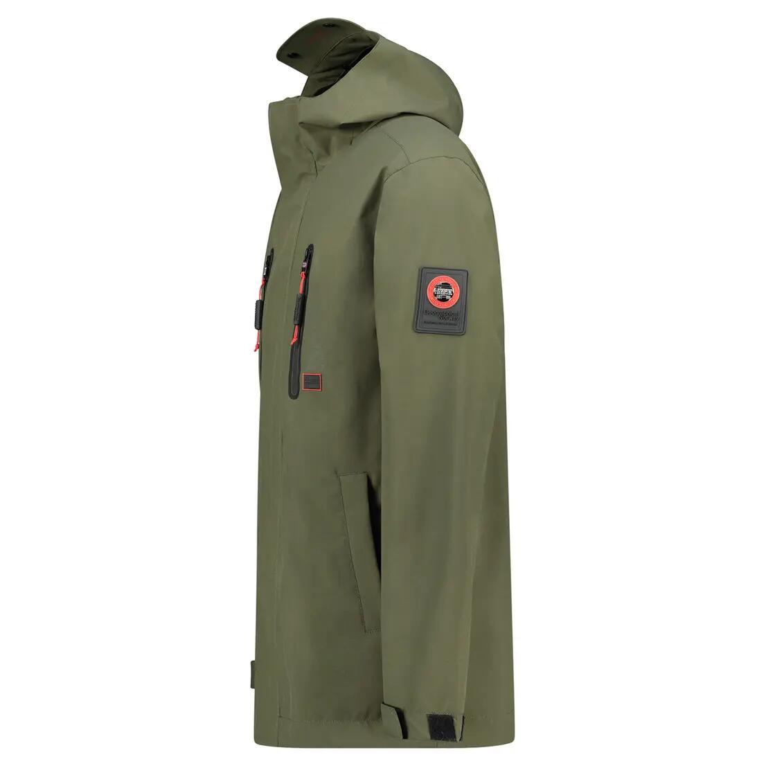 Veste de montagne – Homme – Coupe-vent à capuche – Kaki 4/6