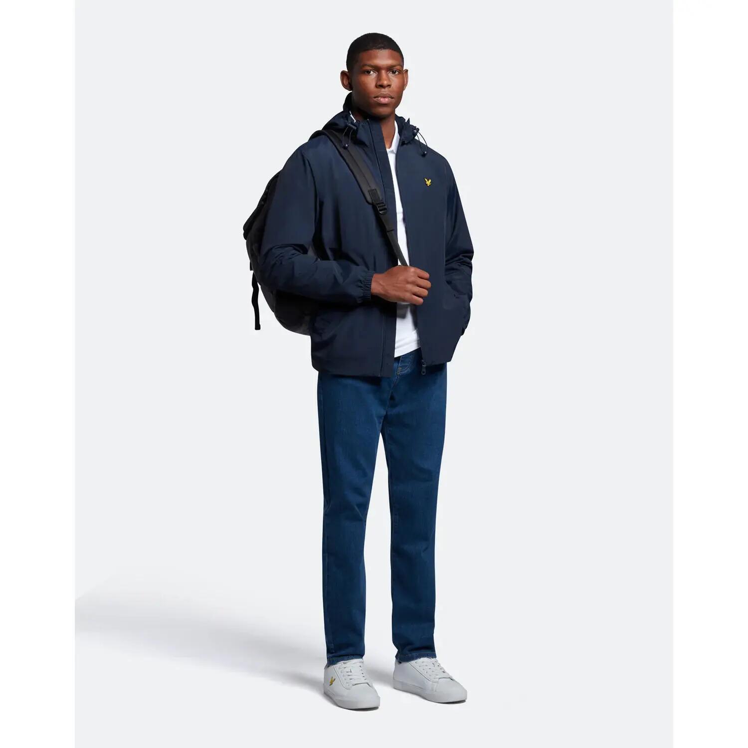Chaqueta impermeable con capucha y cremallera, tallas grandes Lyle & Scott 3/5