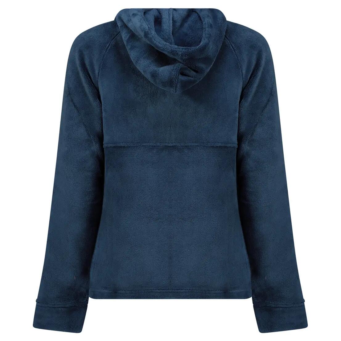 Fleecejacke – Bergwandern – Damen – mit Kapuze, Reißverschluss – Dunkelblau 6/6