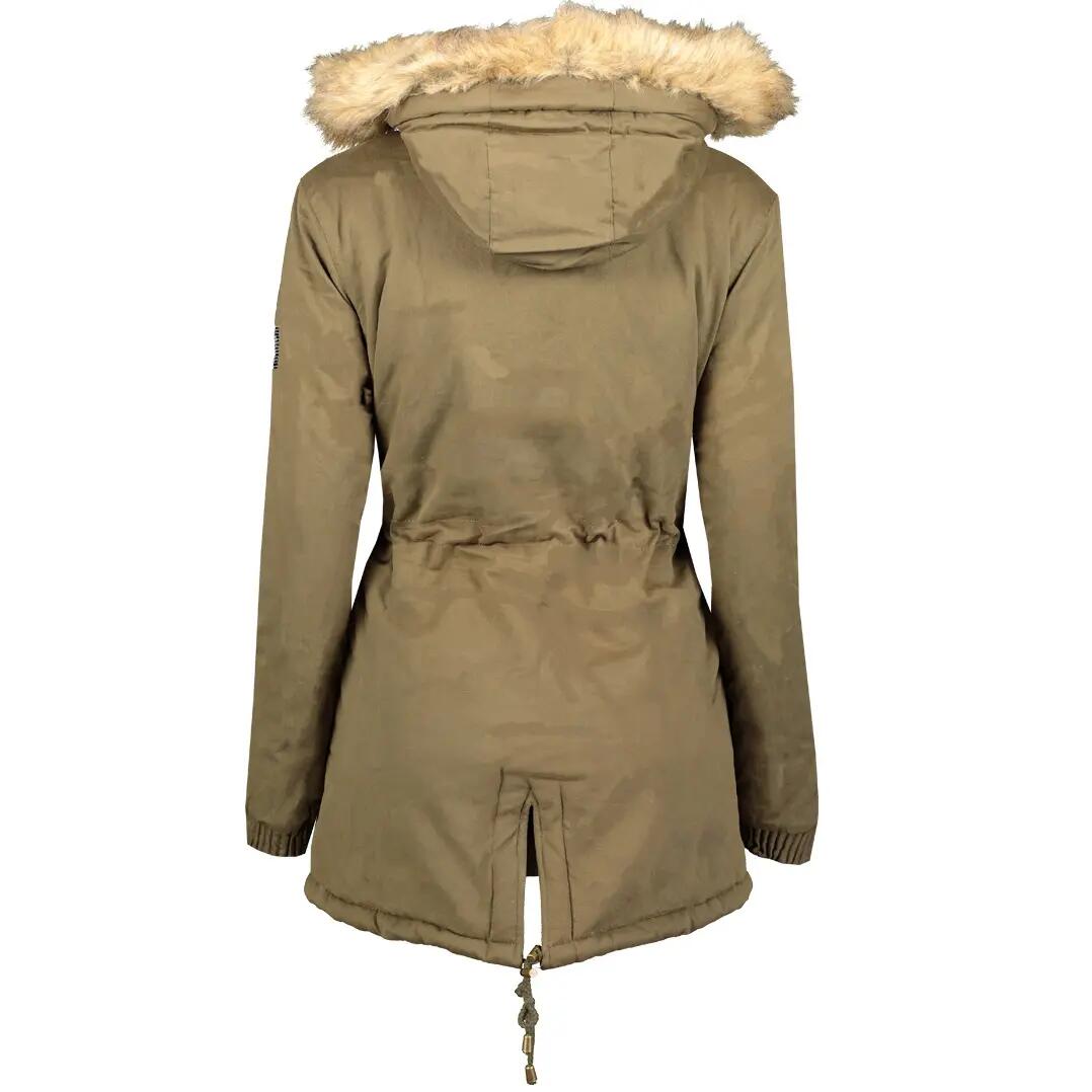 Veste - Randonnée en montagne - Femme - Imperméable, avec capuche - Vert kaki 3/3