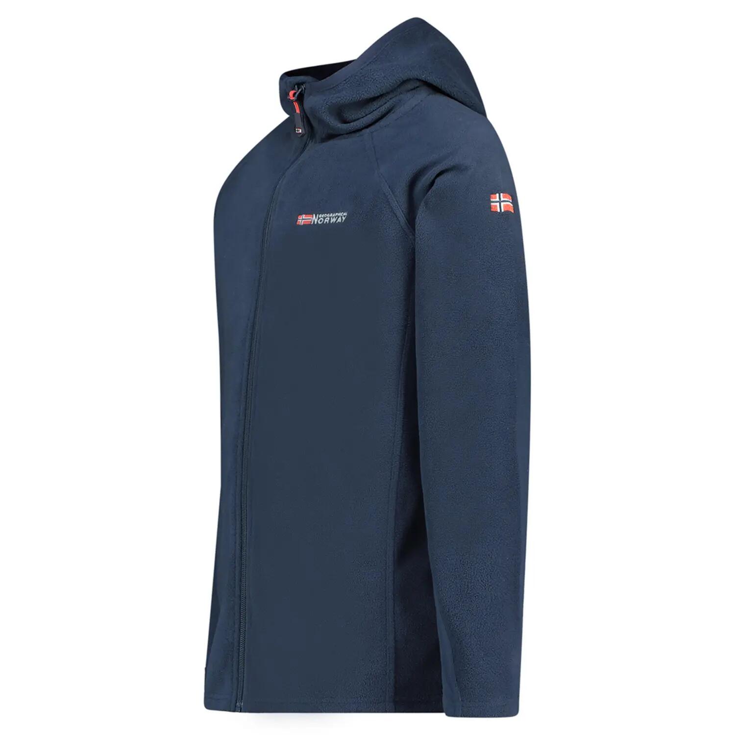 Colete polar - Trekking de montanha - Masculino - Azul-escuro 3/4