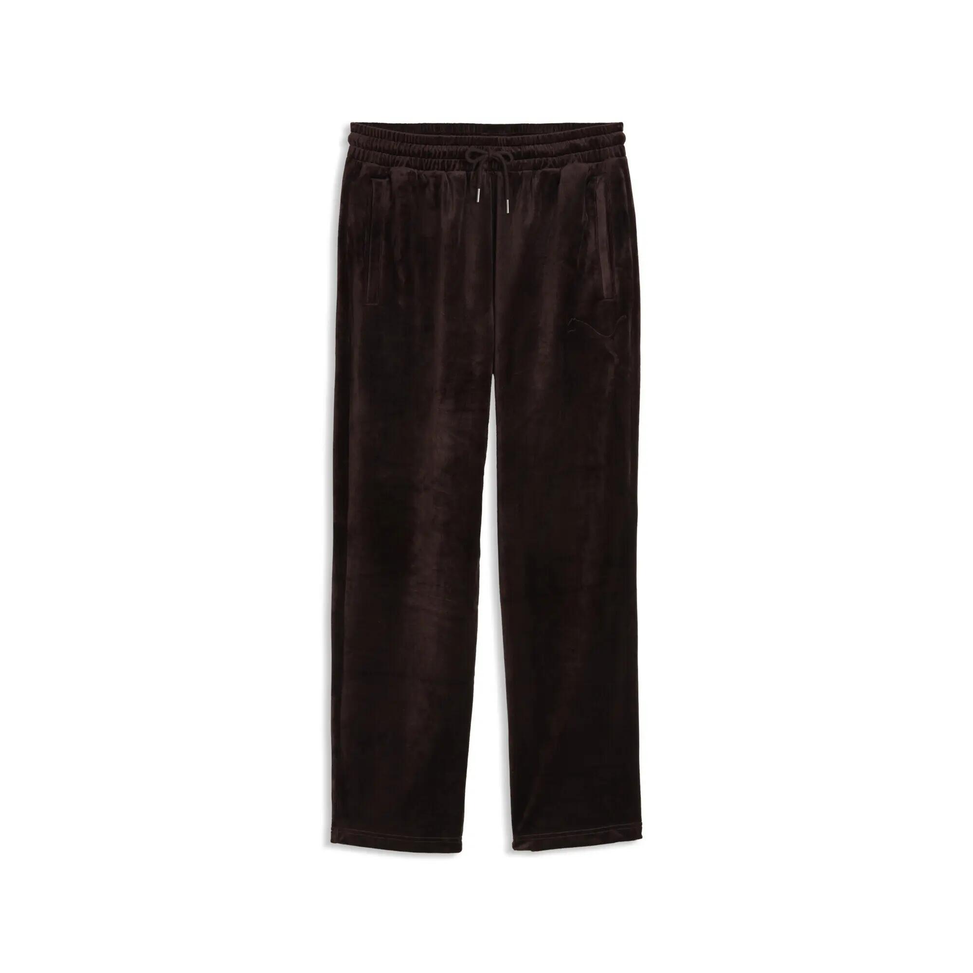 Pantaloni trening catifea bărbați Essentials Elevated Relaxed Velour PUMA