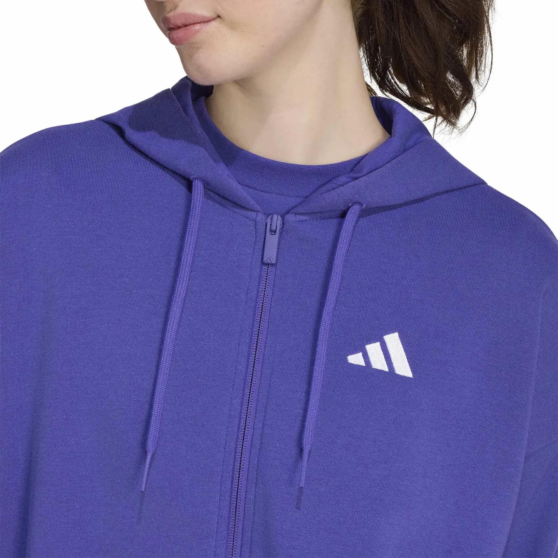 Veste de survêtement à capuche full zip femme adidas Essentials French Terry 5/6