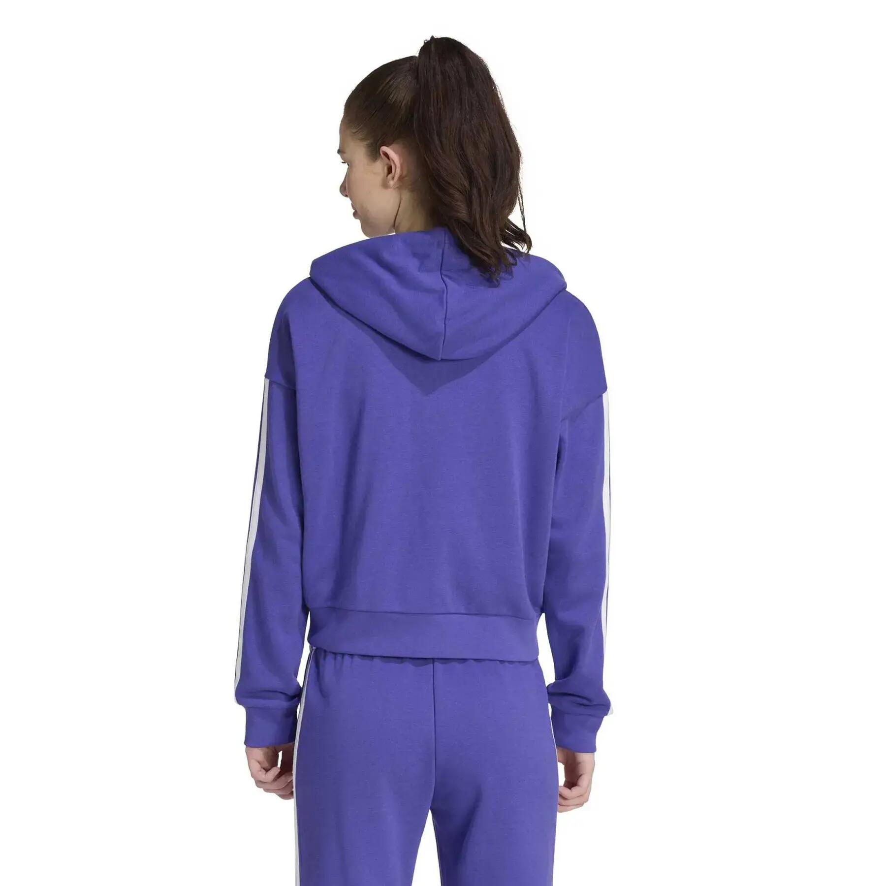 Veste de survêtement à capuche full zip femme adidas Essentials French Terry 4/6
