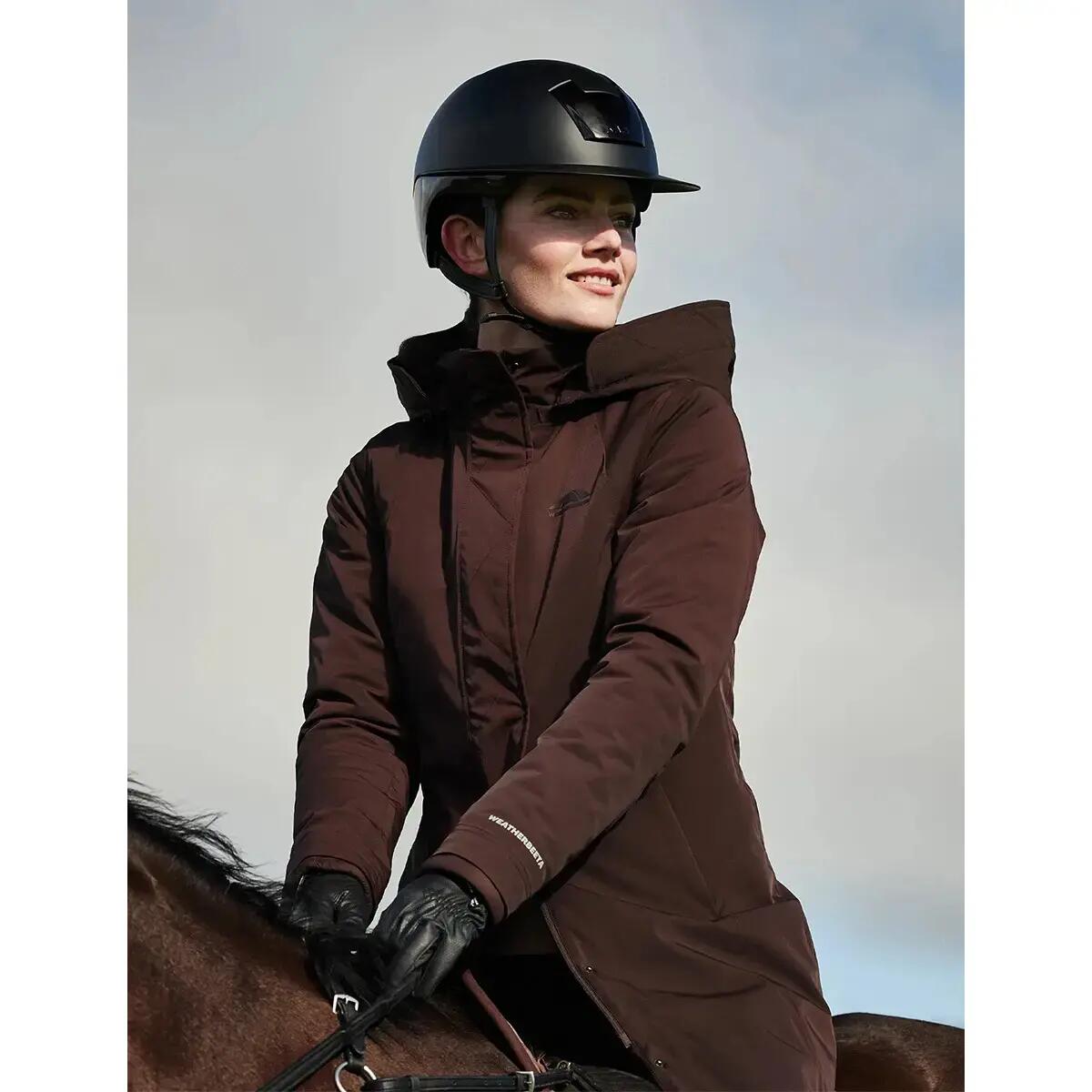 Veste équitation longue femme Weatherbeeta New Protect 4/7