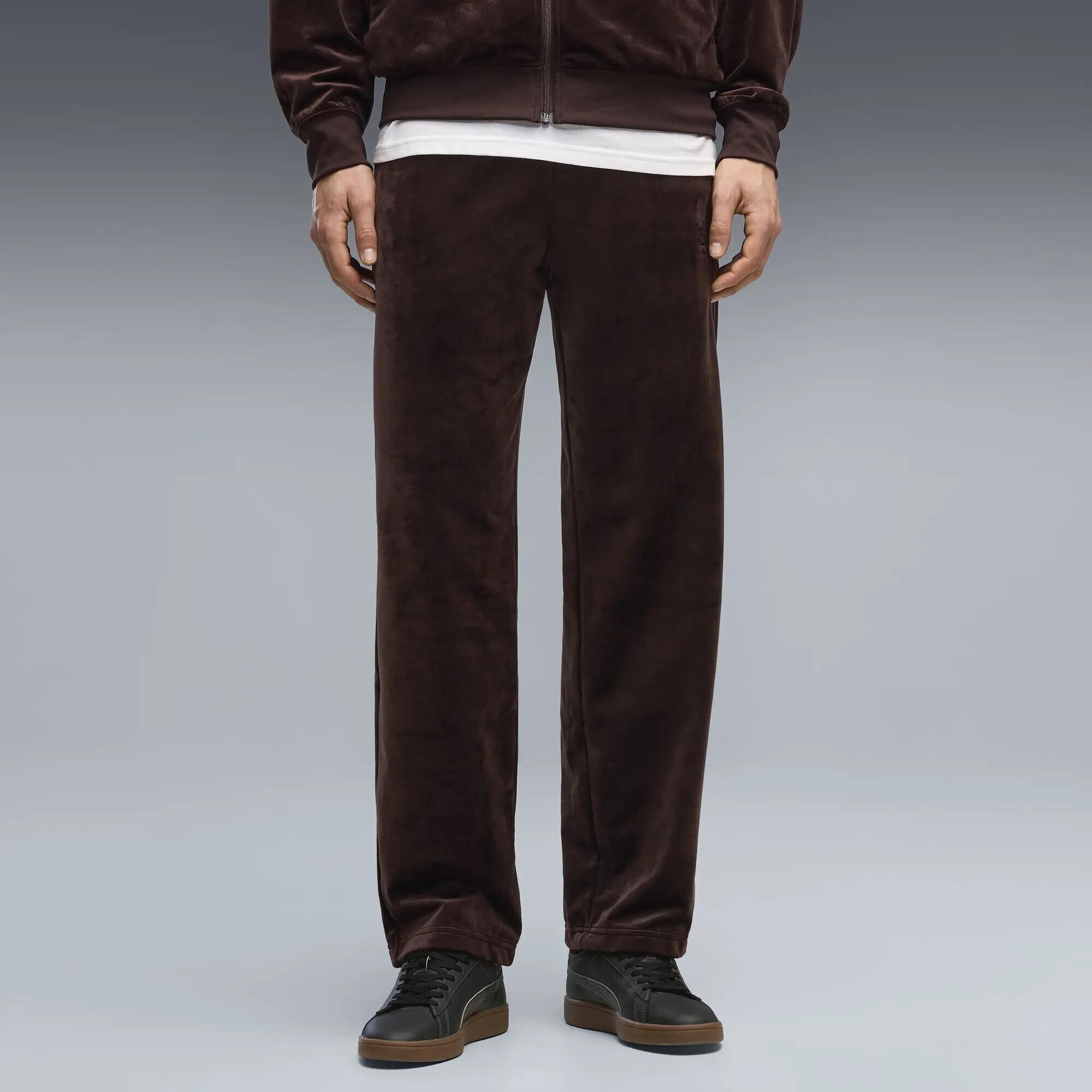 Essentials Elevated Relaxed Velour Track Pants Men PUMA 4/5
