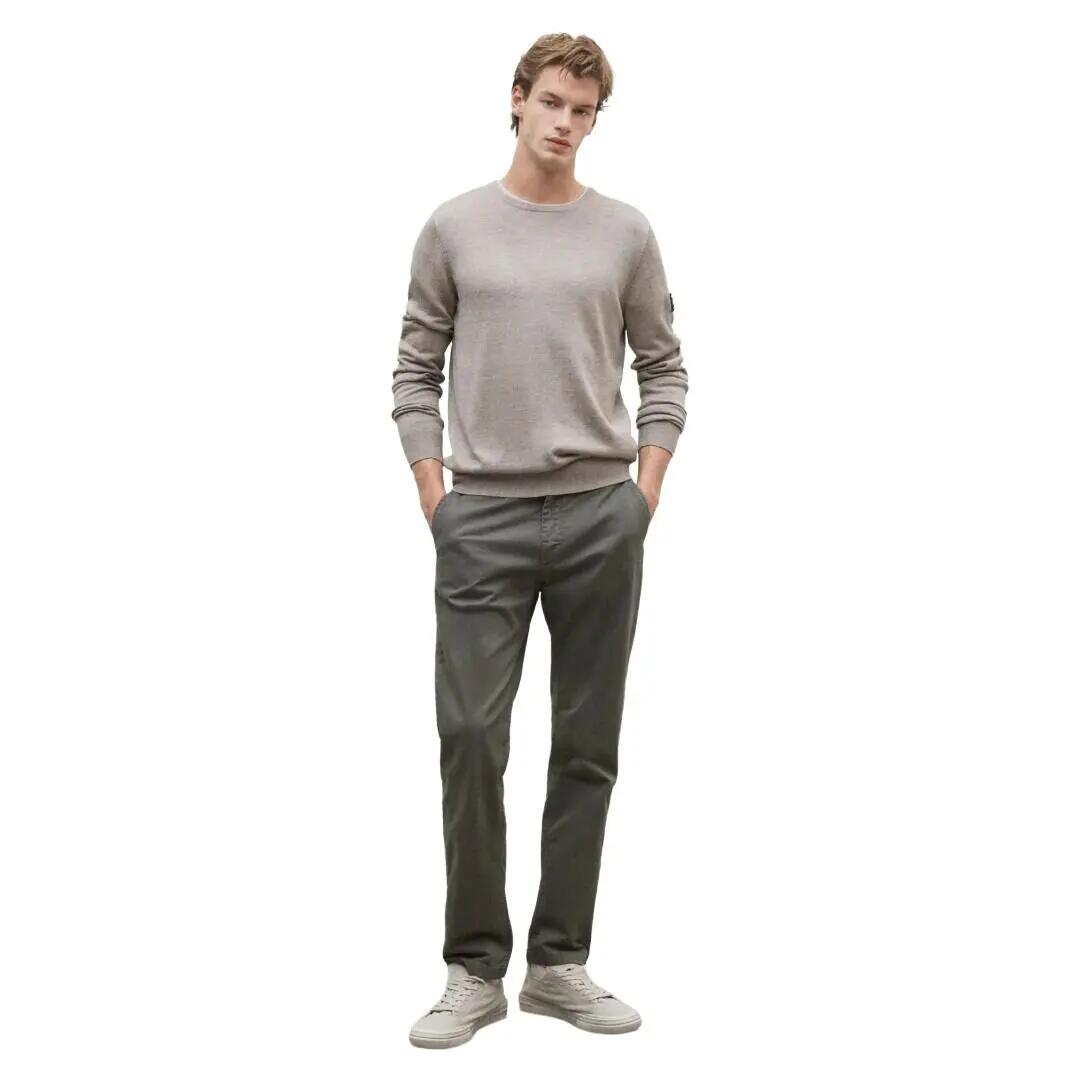 Pantalones Verde Ecoalf Ethiwin Pants Olive De Corte Regular Y Cintura Elástica 4/5