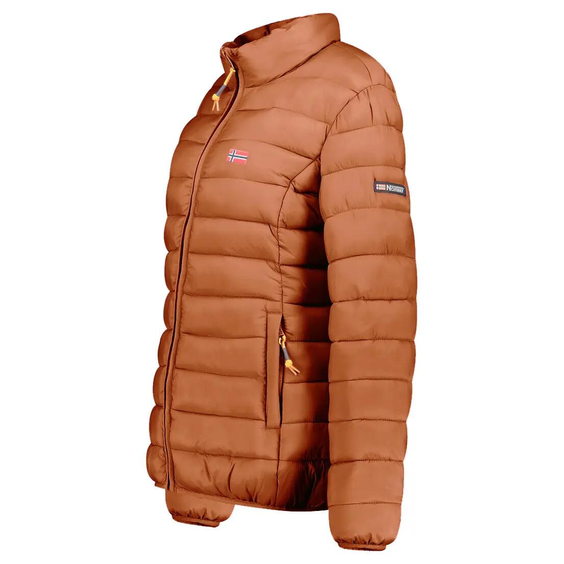 Chaqueta deportiva - Mujer - Capucha y bolsillos con cremallera - Marrón 5/6