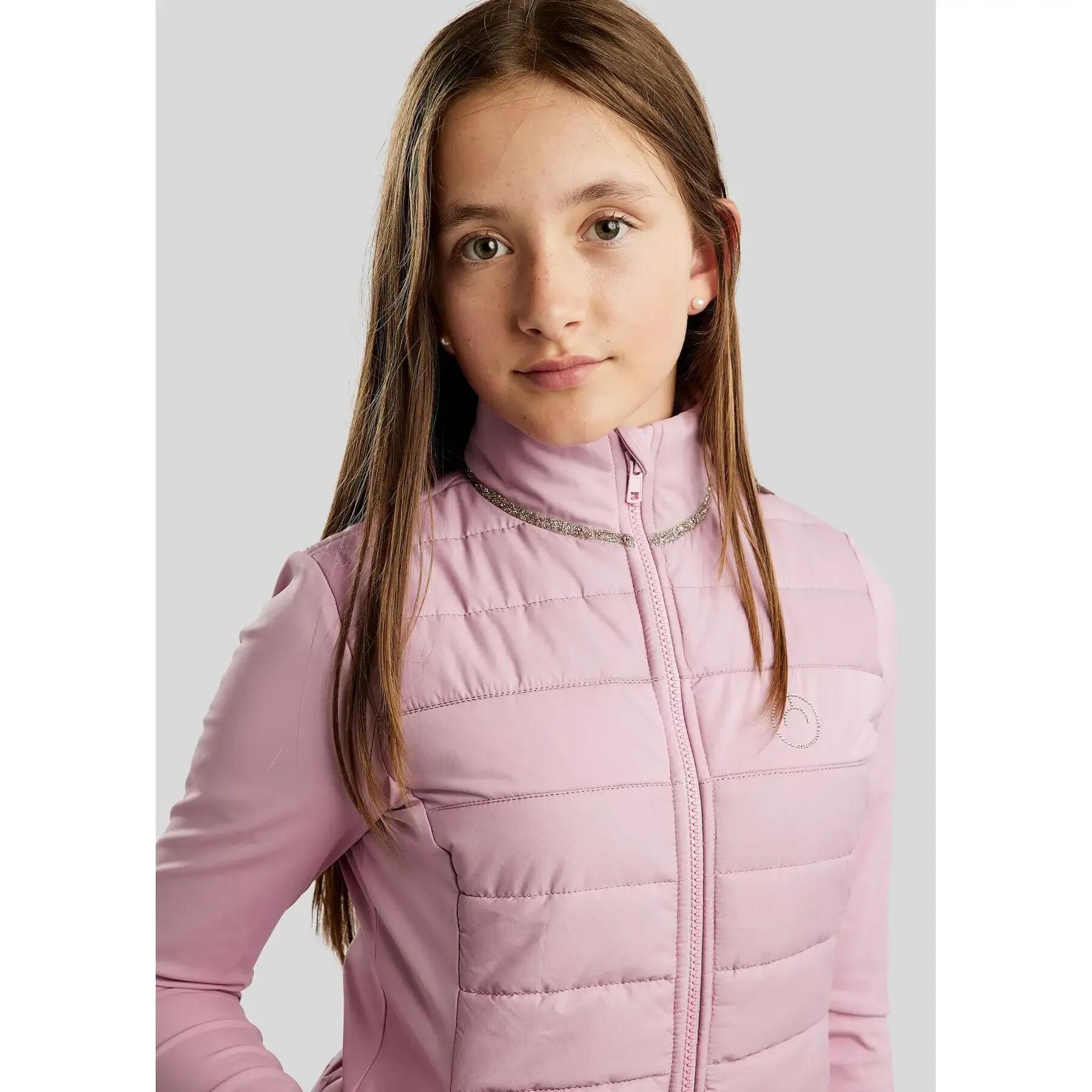Chaqueta de equitación infantil Montar Lila 2/5
