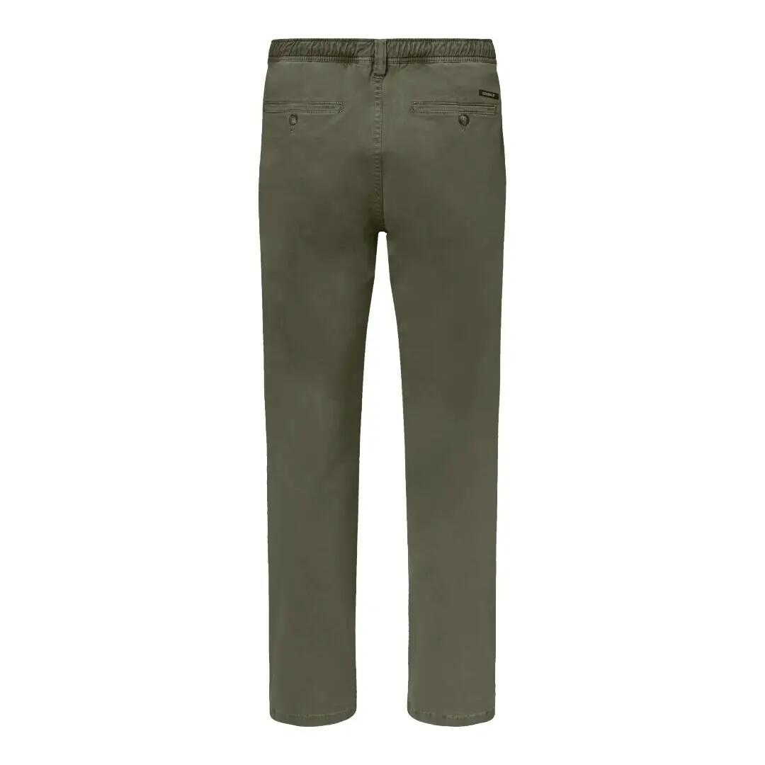 Pantalones Verde Ecoalf Ethiwin Pants Olive De Corte Regular Y Cintura Elástica 2/5